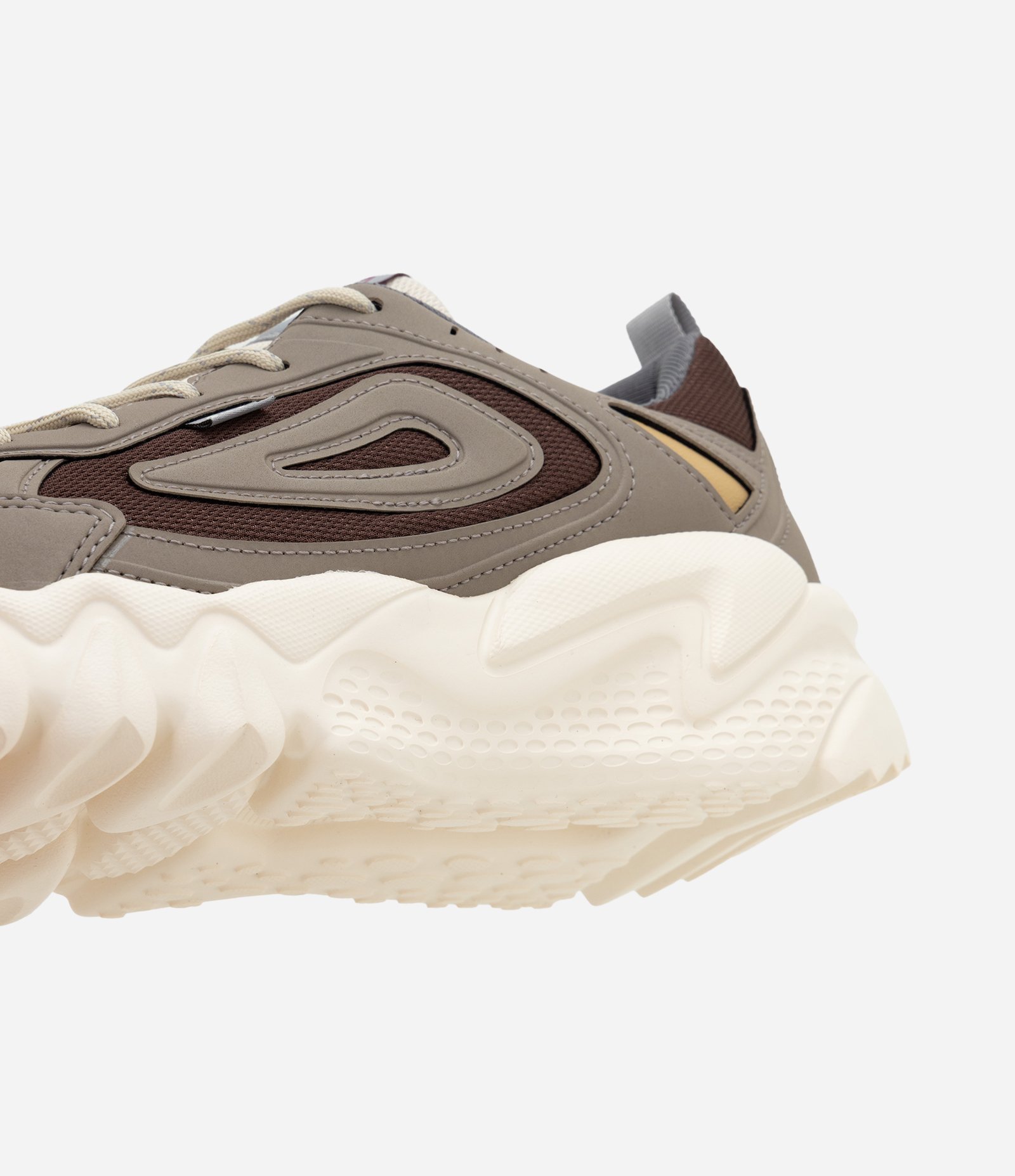 Tênis em PU com Texturas Fila Cinza 4