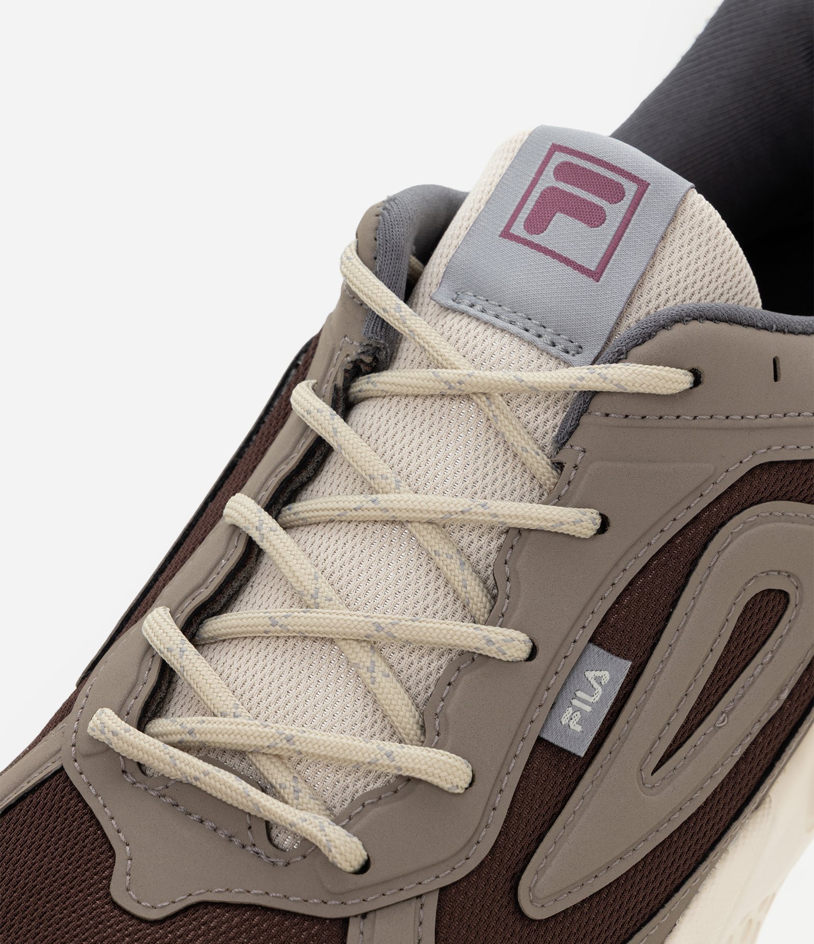 Tênis em PU com Texturas Fila Cinza 5