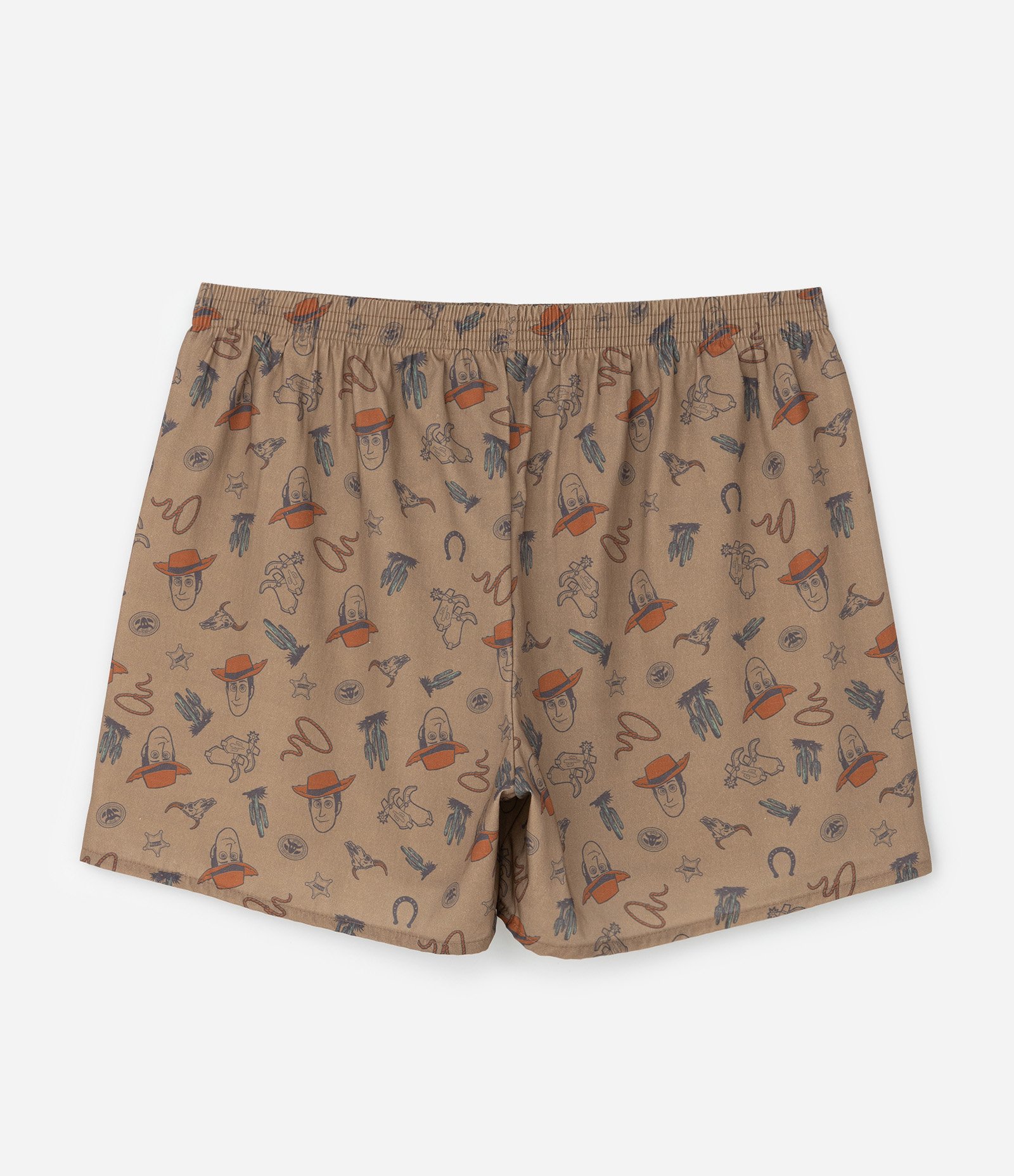 Cueca Samba Canção em Tricoline com Estampa Toy Story Woody Marrom 6