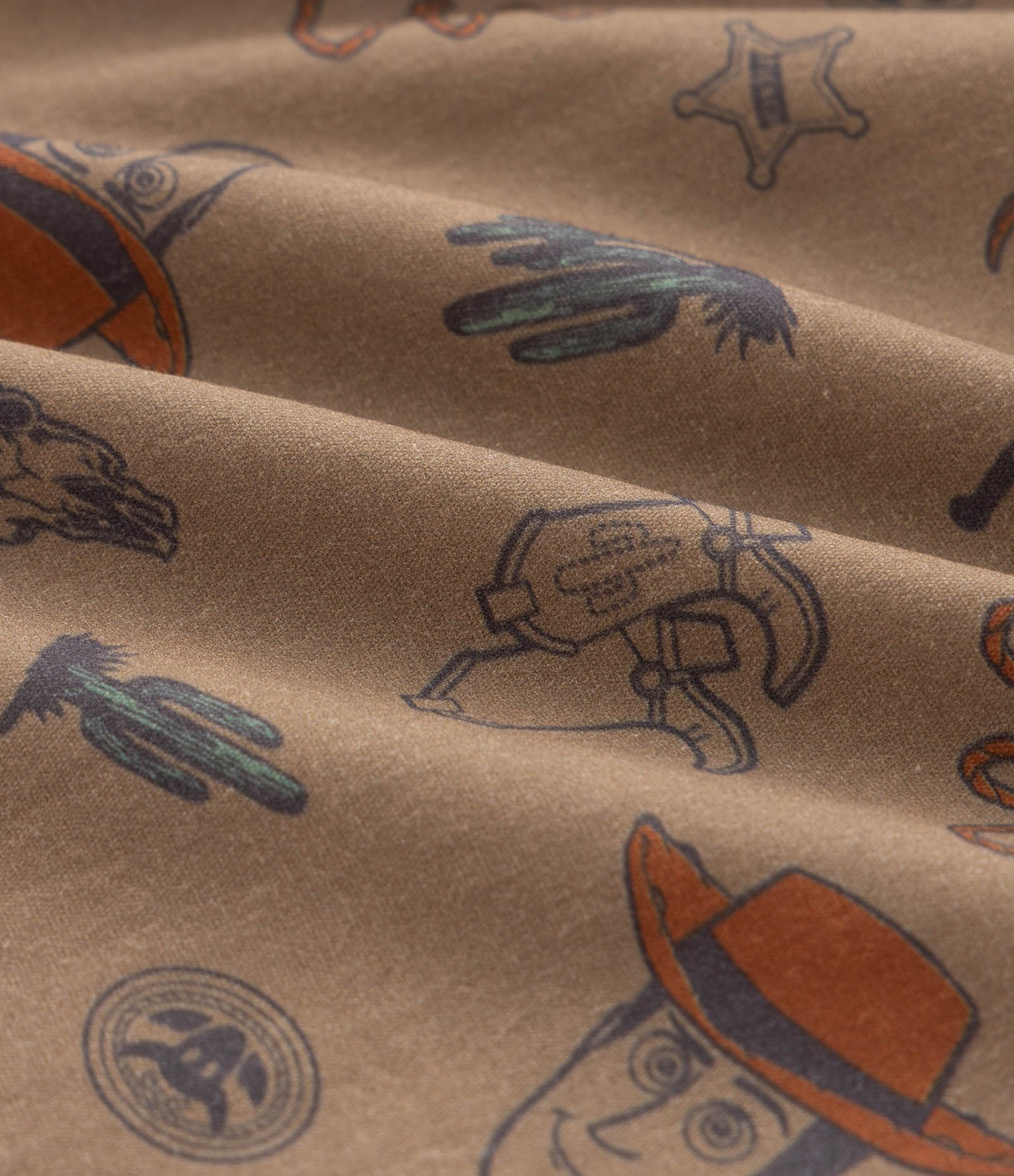 Cueca Samba Canção em Tricoline com Estampa Toy Story Woody Marrom 7