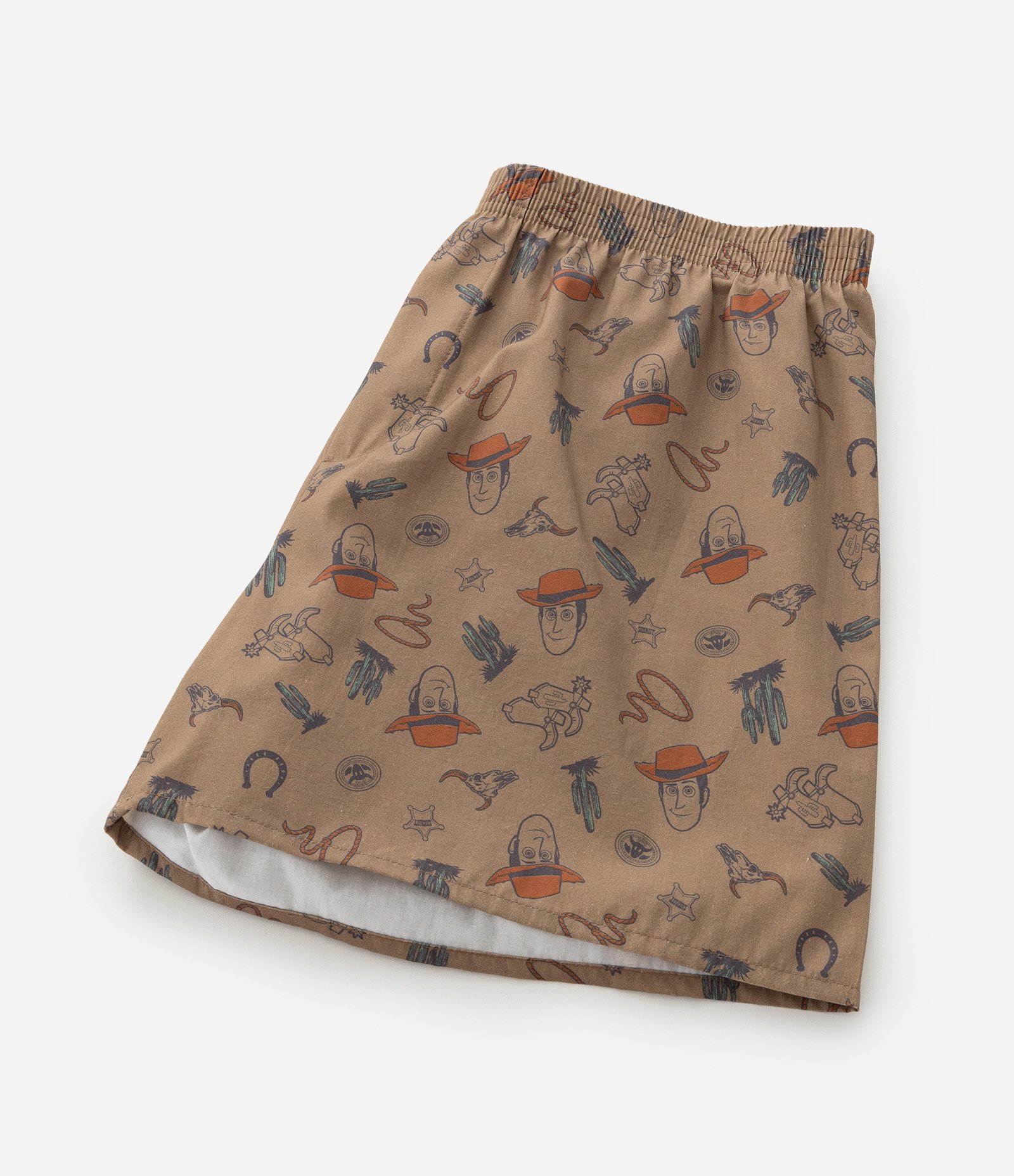 Cueca Samba Canção em Tricoline com Estampa Toy Story Woody Marrom 8