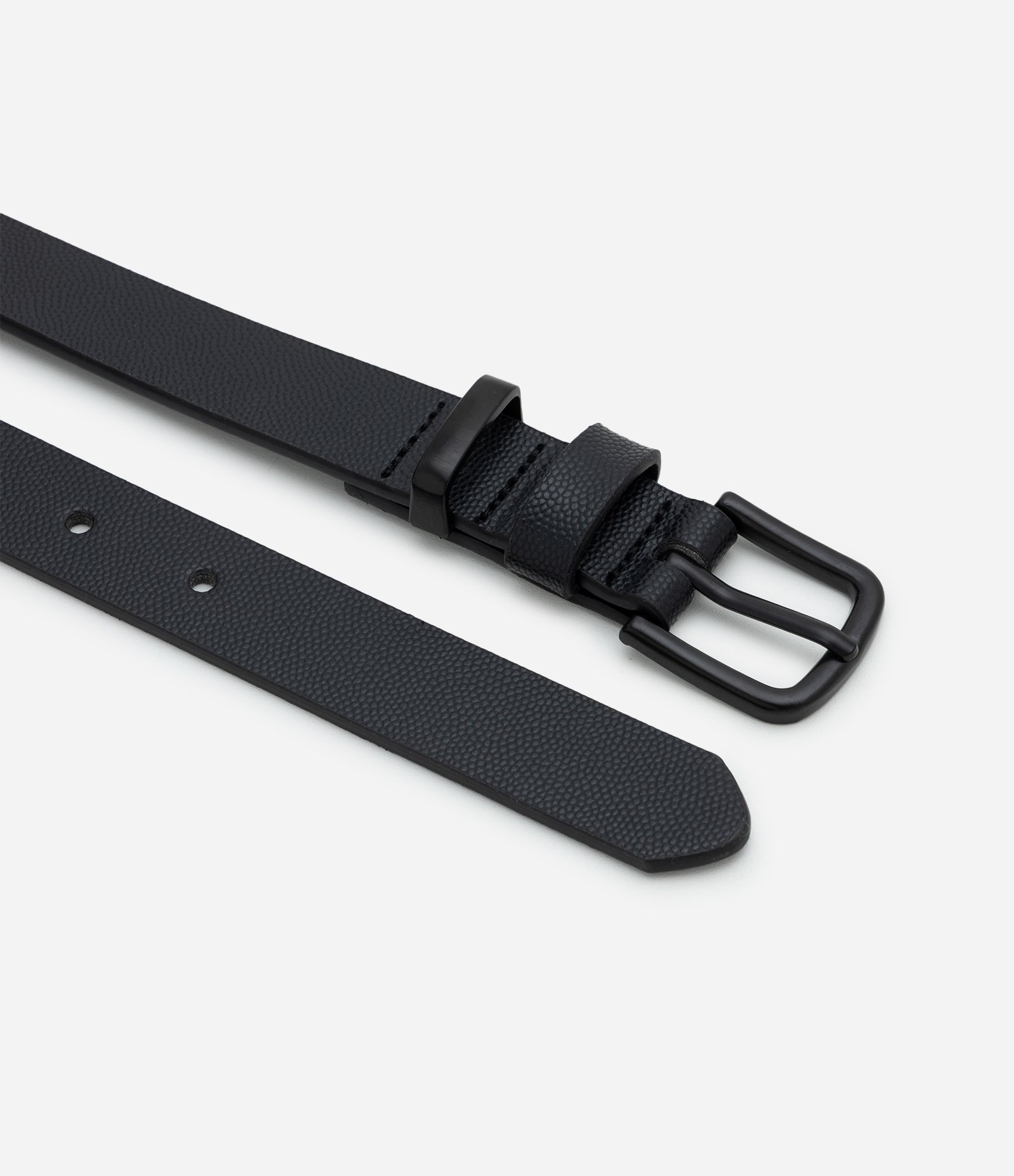 Kit 02 Cintos em PU Texturizados com Fivela Metálica Multicores 3