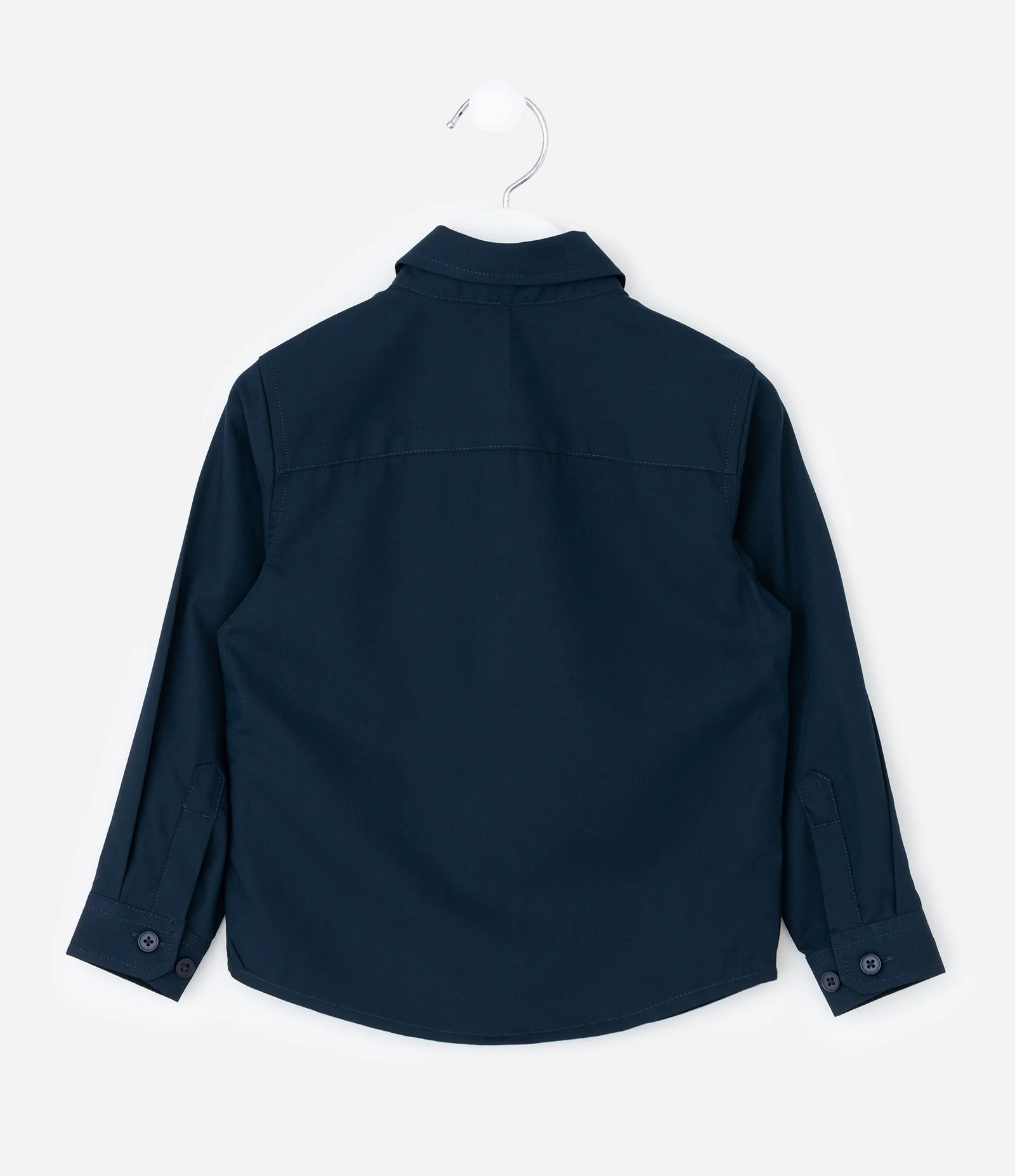 Camisa Infantil Manga Longa em Fibra de Bambu – Tam 1 a 6 Anos Azul Marinho 2