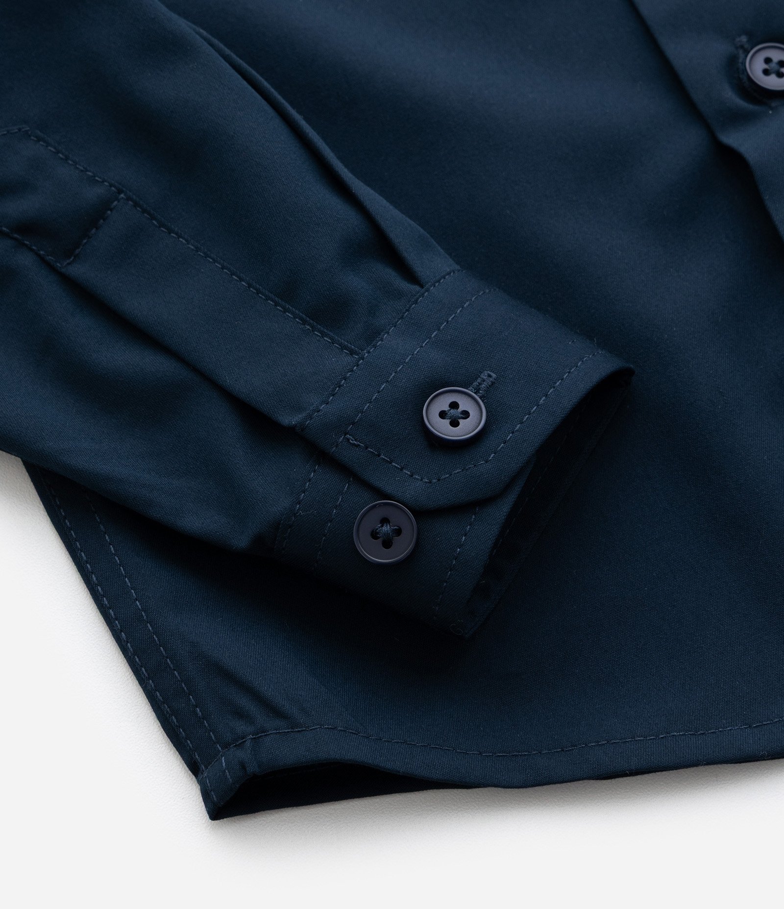 Camisa Infantil Manga Longa em Fibra de Bambu – Tam 1 a 6 Anos Azul Marinho 4