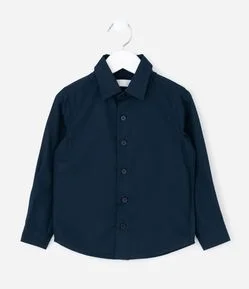 Camisa Infantil Manga Longa em Fibra de Bambu – Tam 1 a 6 Anos