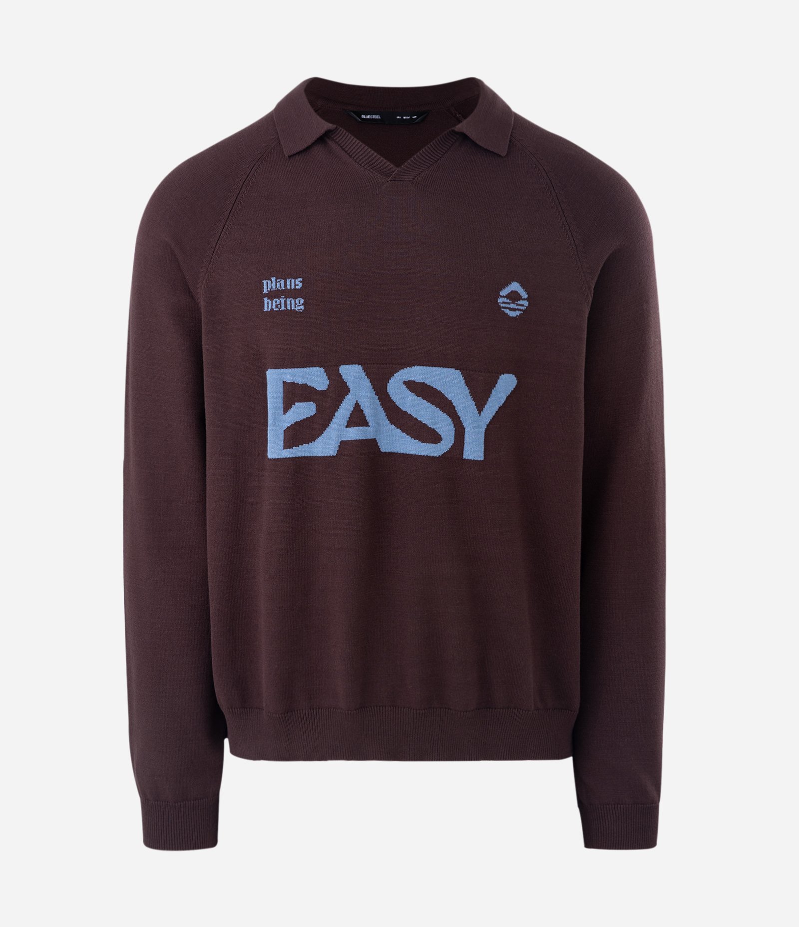 Suéter Boxy em Jacquard com Lettering Marrom 5