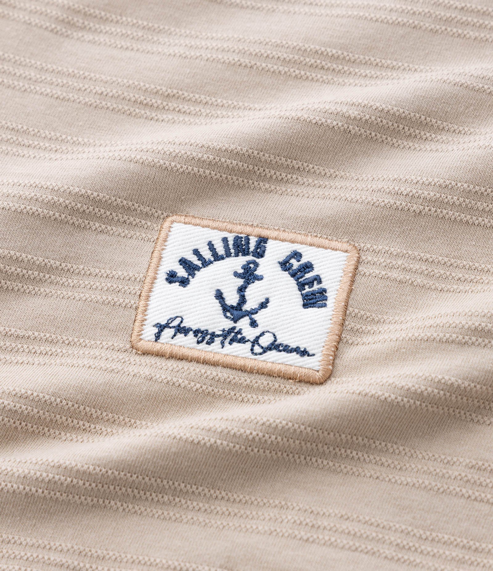 Camiseta Infantil Henley em Algodão Texturizado – Tam 5 a 14 Anos Bege Claro 6