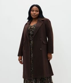 Jaqueta Pesada Polyvelour Tipo Sobretudo Curve & Plus Size