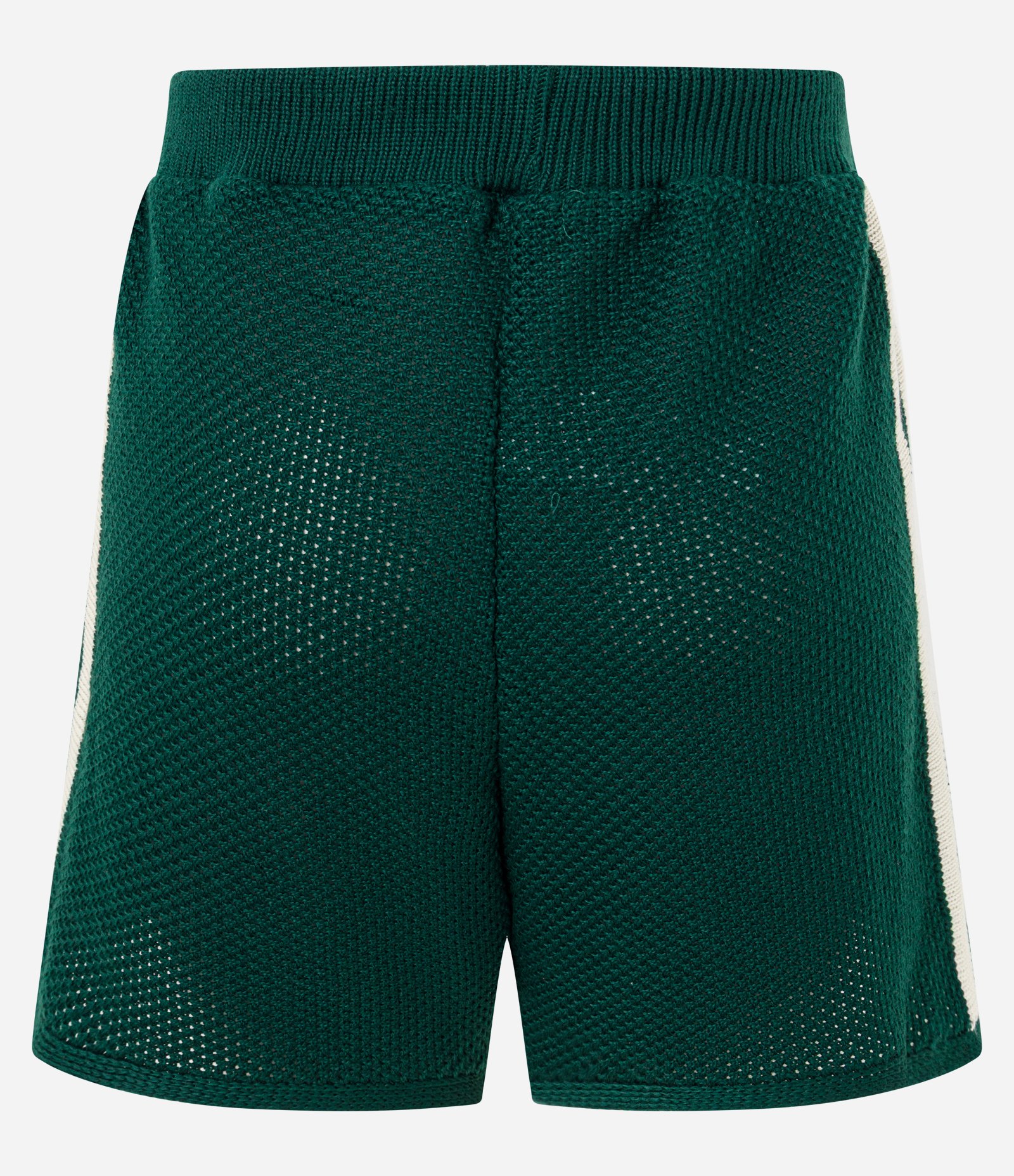 Bermuda Wide Leg em Tricô com Cós Elástico Verde 7