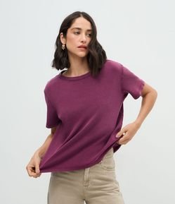 Blusa Básica Regular em Algodão