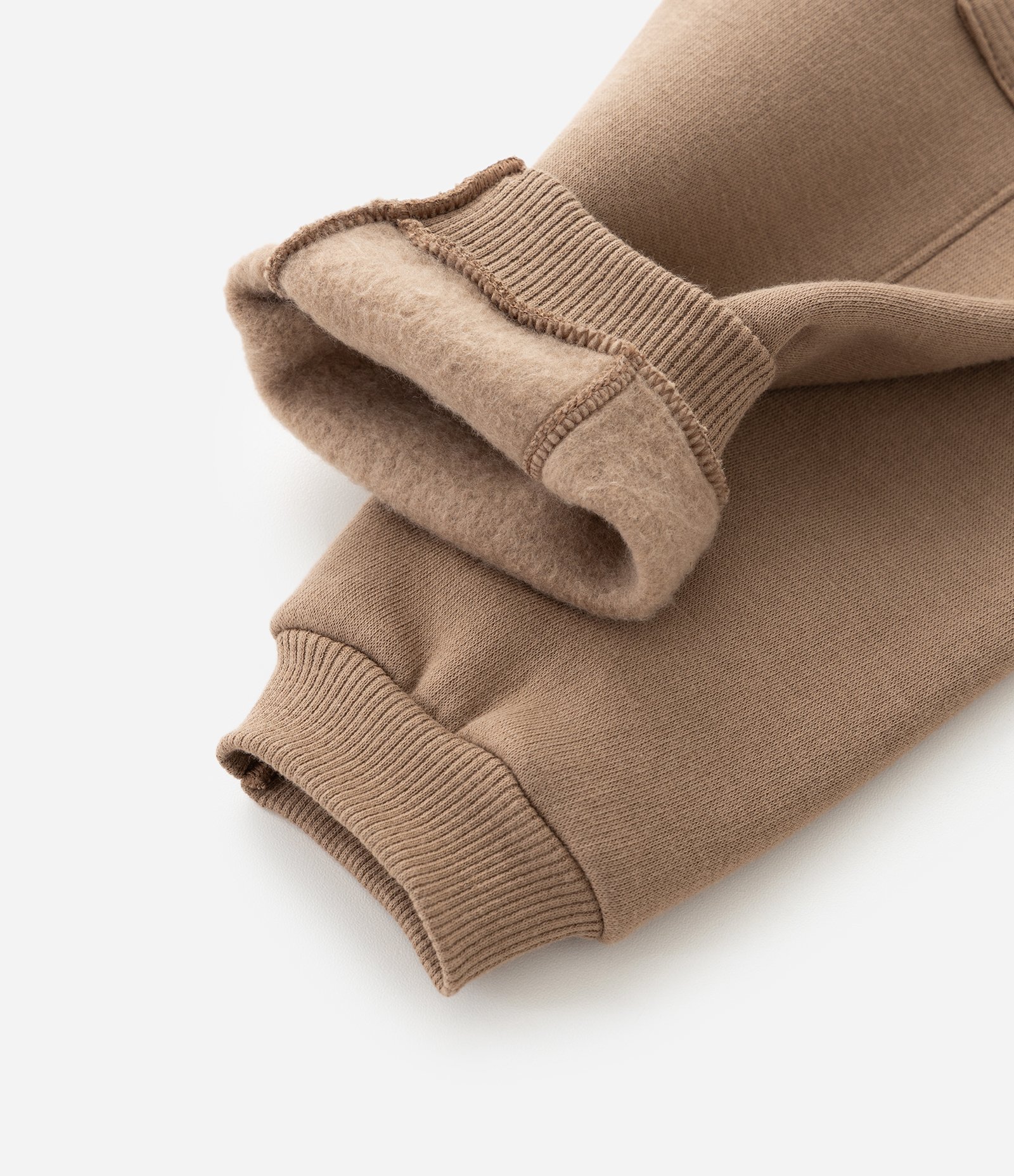 Calça Infantil em Moletom com Felpa e Bolsos Texturizados – Tam 0 a 18 Meses Marrom 4