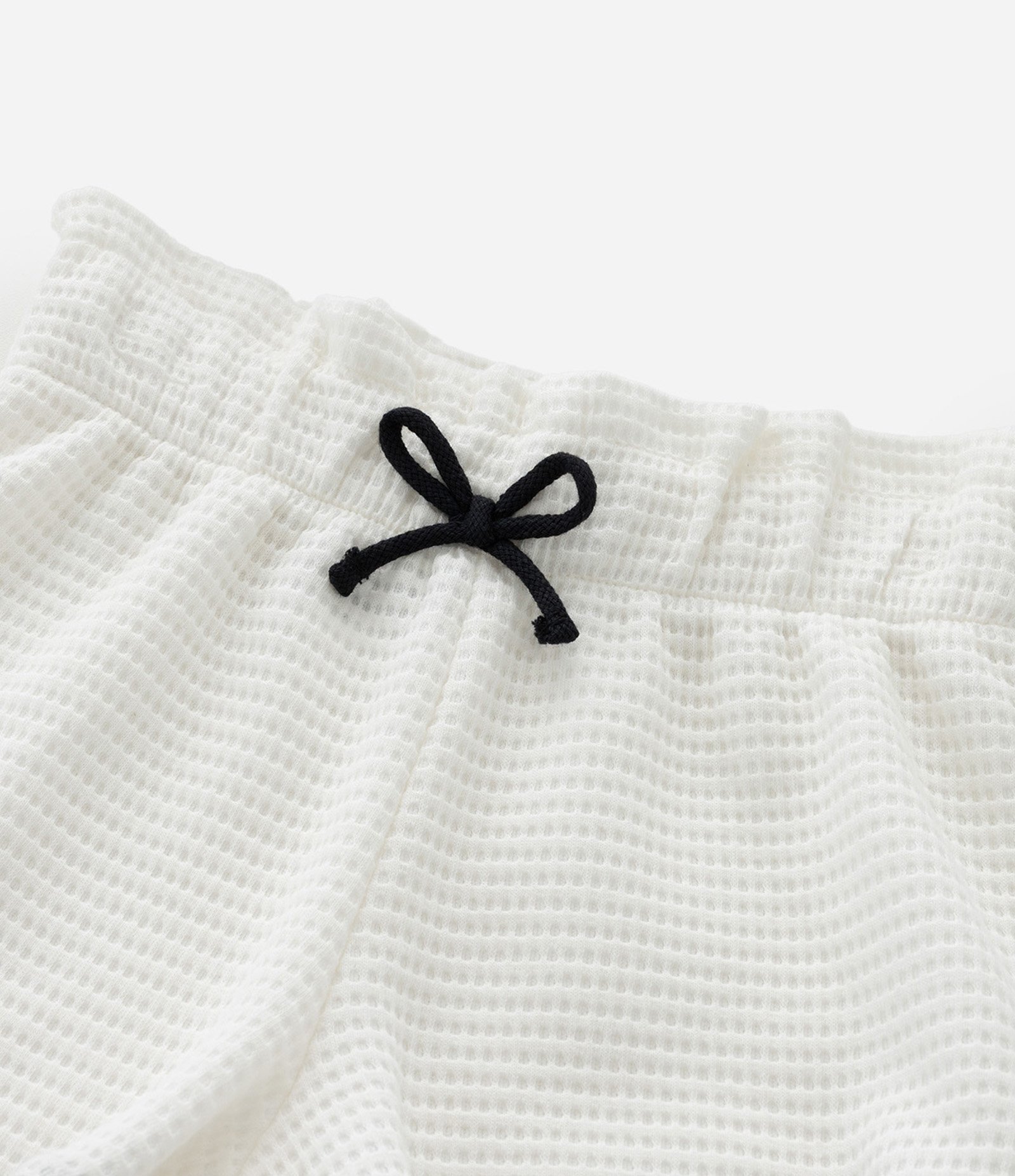 Conjunto Infantil com Blusa Gola Boneca e Short Texturizado – Tam 1 a 5/6 Anos Branco 7