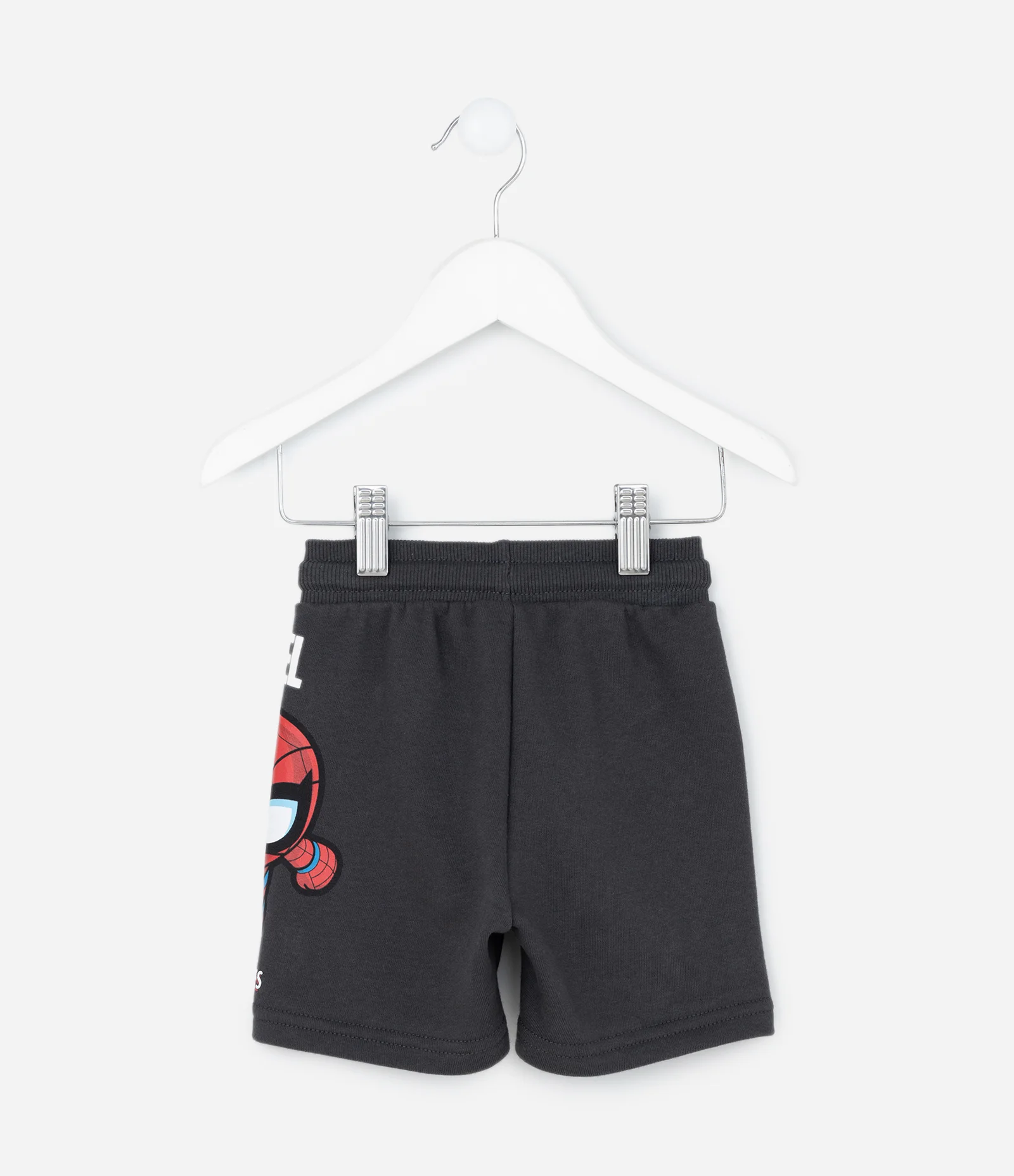 Bermuda Infantil em Moletom com Estampa Avengers – Tam 2 a 6 Anos Cinza Chumbo 2