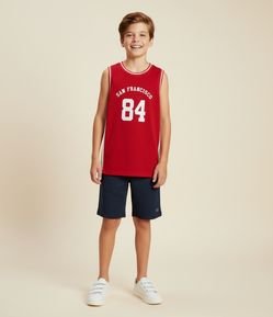 Bermuda Infantil Texturizado com Bolsos – Tam 5 a 14 Anos