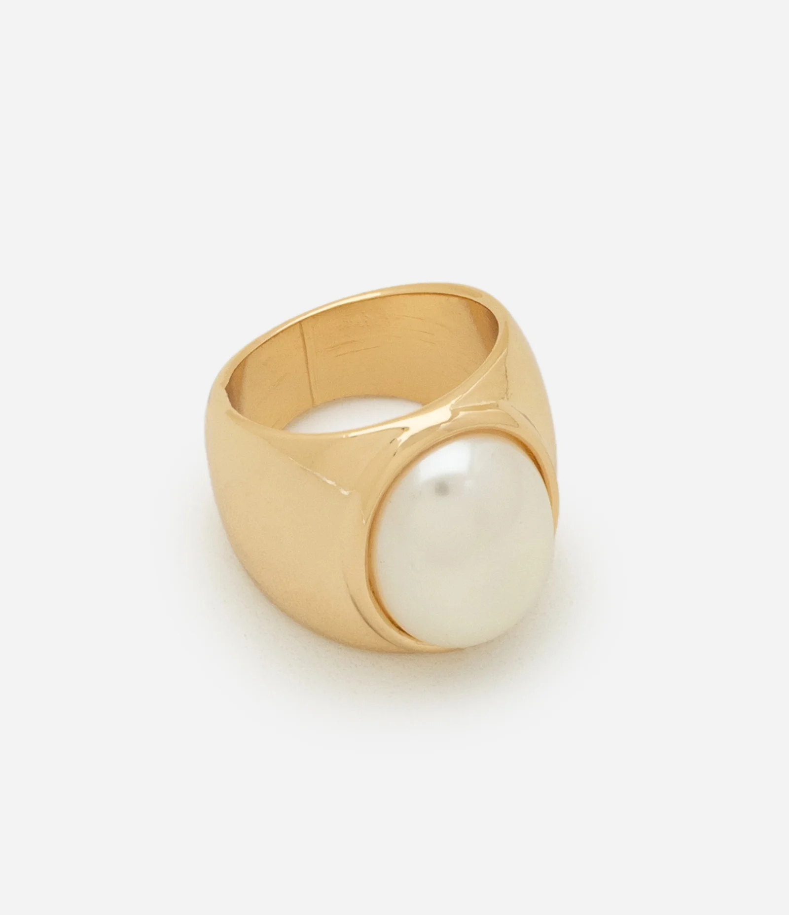 Maxi Anel com Aplicação de Pérola Dourado 2