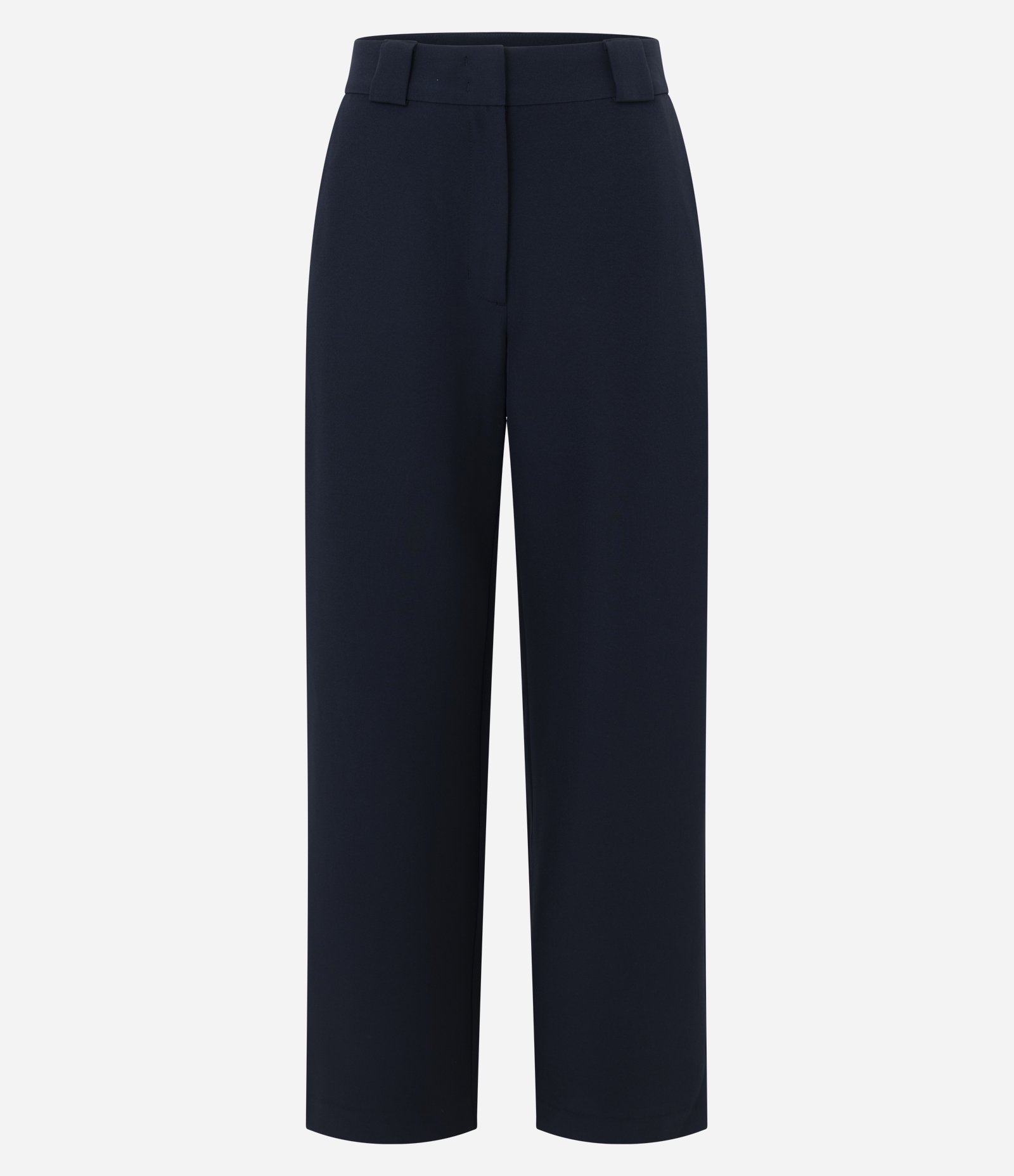 Calça Reta Alfaiatada com Passantes Largos Azul 1