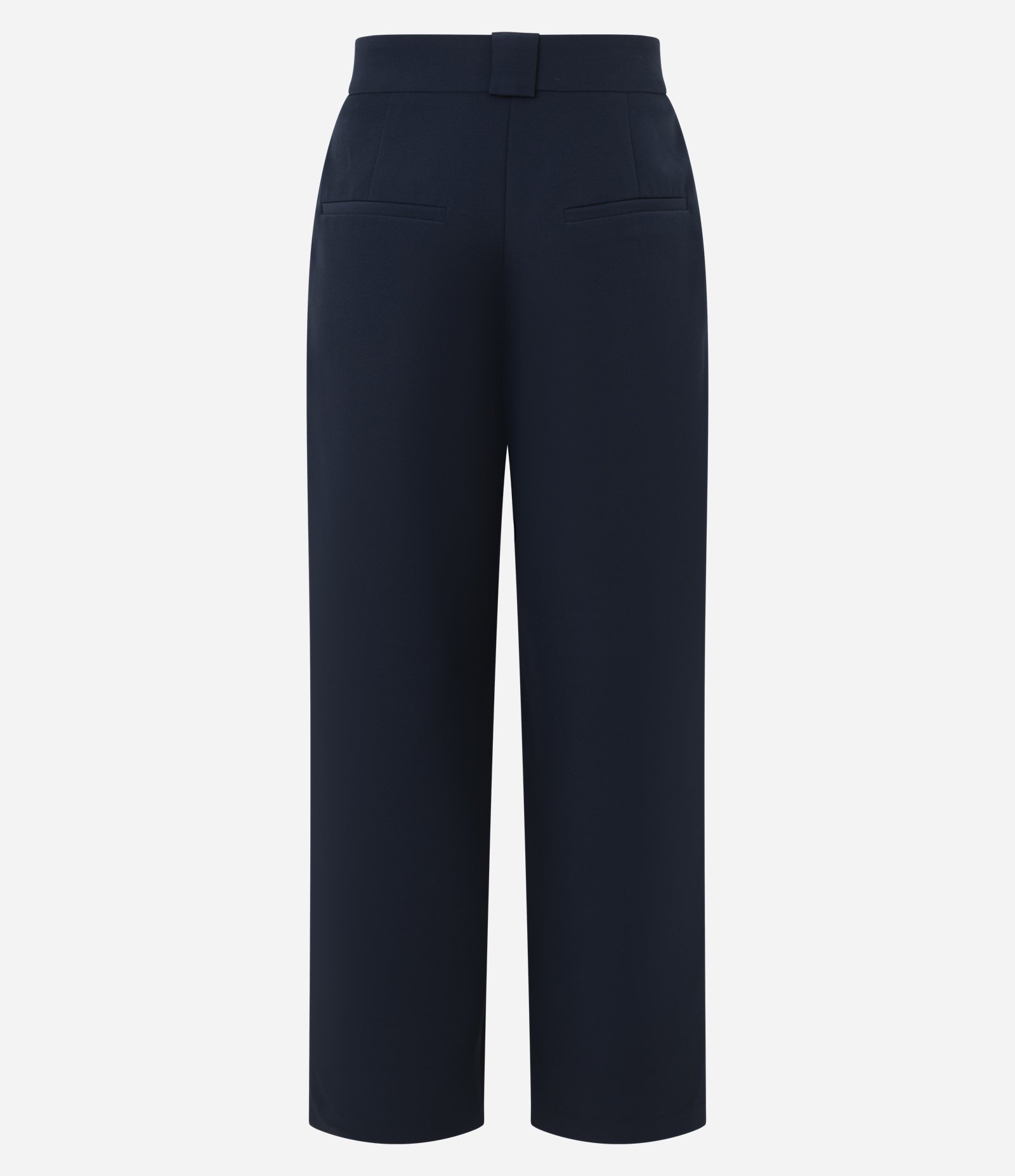 Calça Reta Alfaiatada com Passantes Largos Azul 2