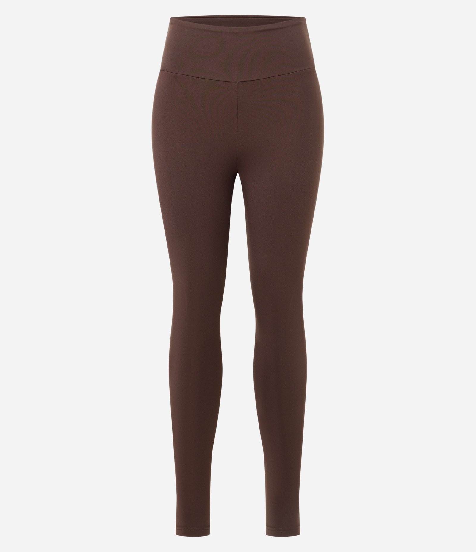 Calça Legging Esportiva em Poliamida com Cós Alto Marrom 1