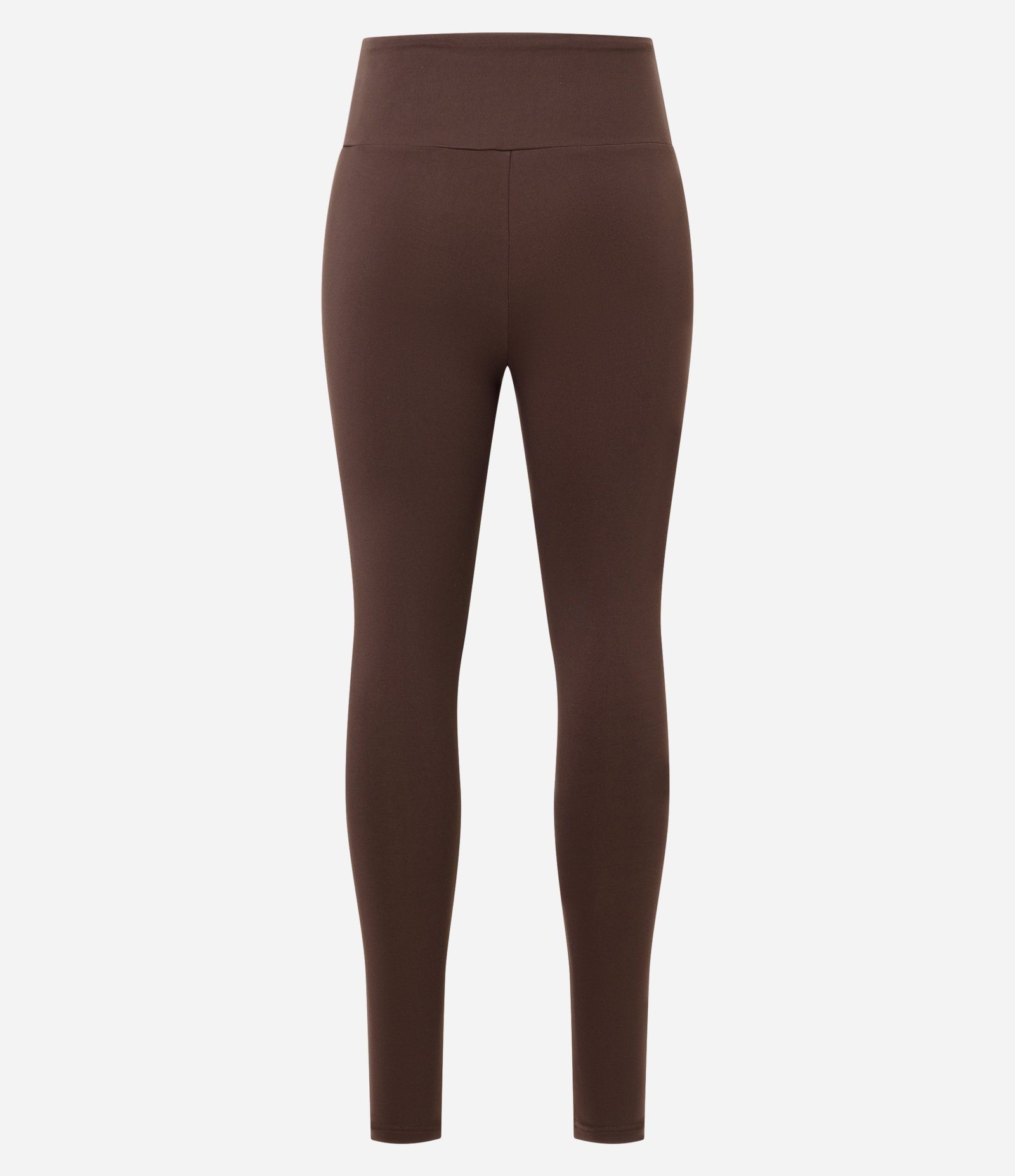 Calça Legging Esportiva em Poliamida com Cós Alto Marrom 2