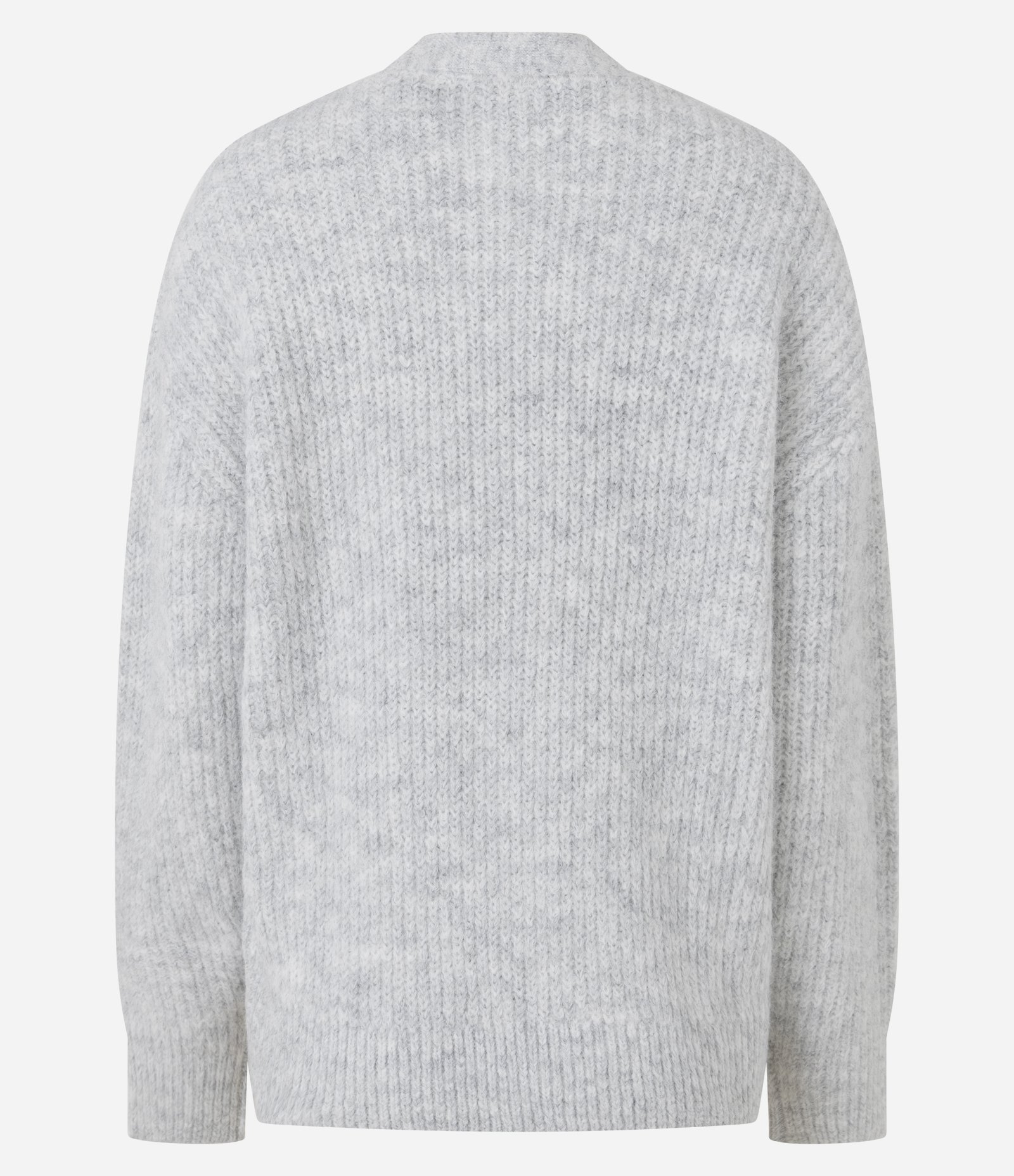 Cardigan Masculino Retilínea Listrado Gradiente Boxy Cinza 6