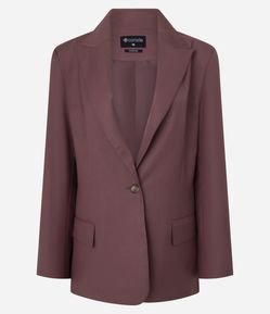 Blazer Alfaiatado com Gola Lapela e Forro Interno