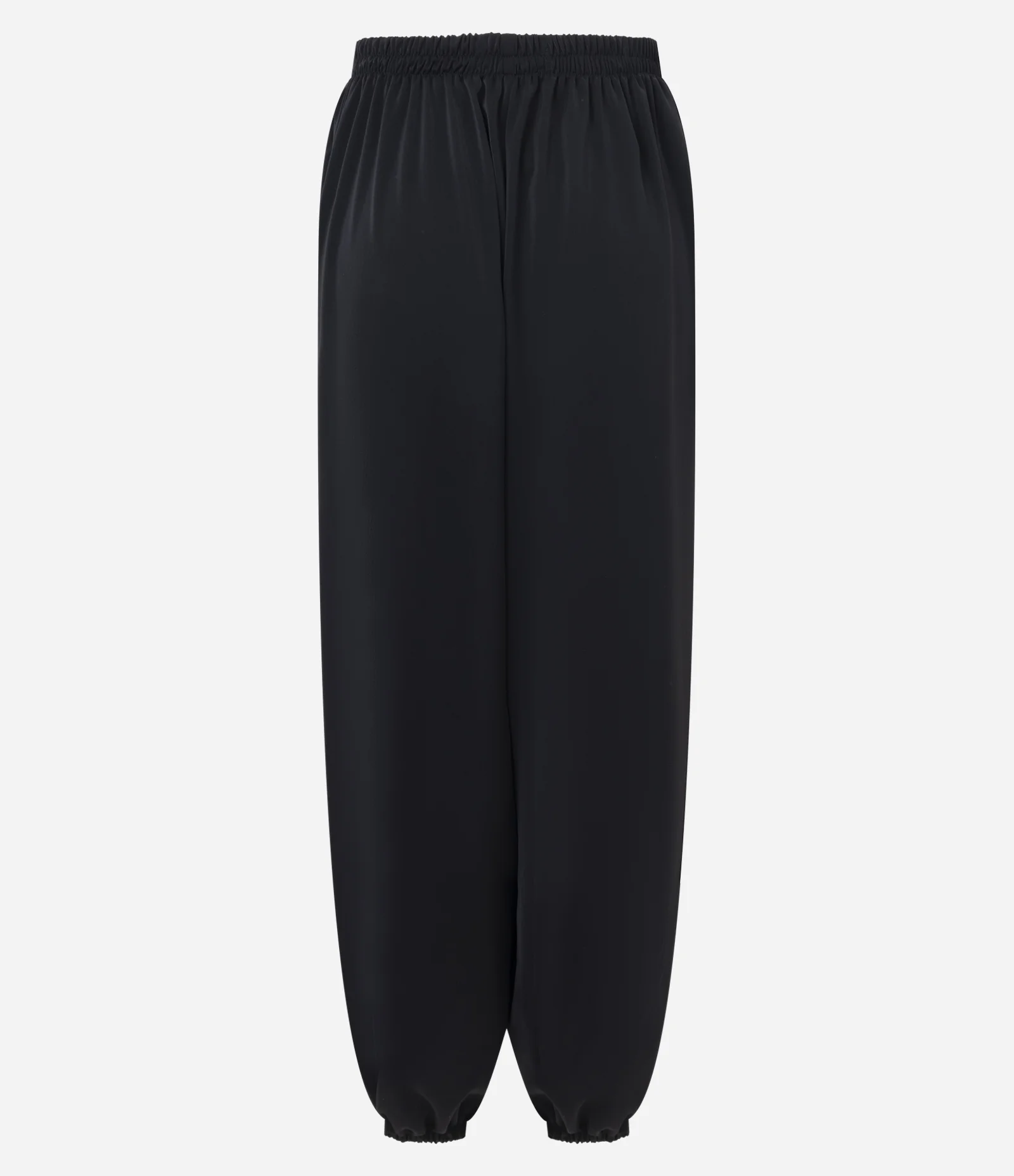 Calça Aladim em Crepe com Cós Elástico Preto 3