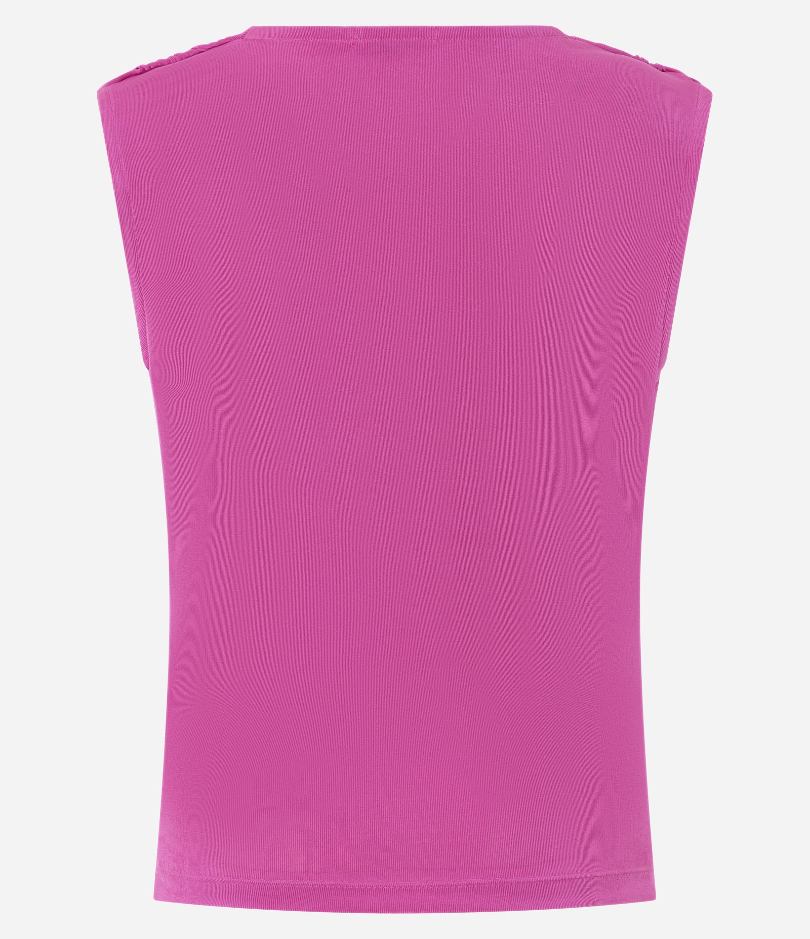 Blusa em Ribana com Ombreiras e Laterais Drapeadas Rosa 6