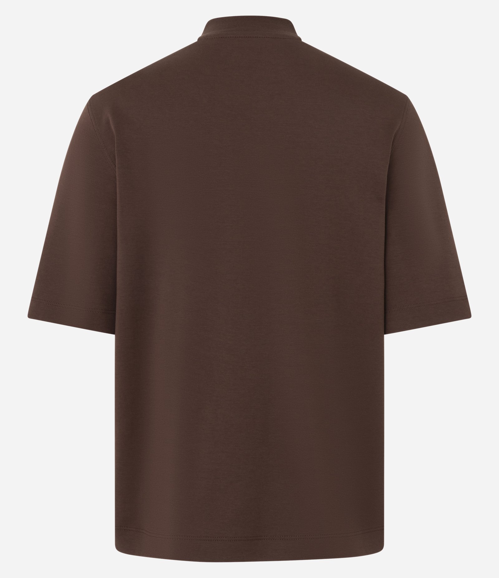 Blusa com Modelagem Alongada e Manga Ampla Marrom 5