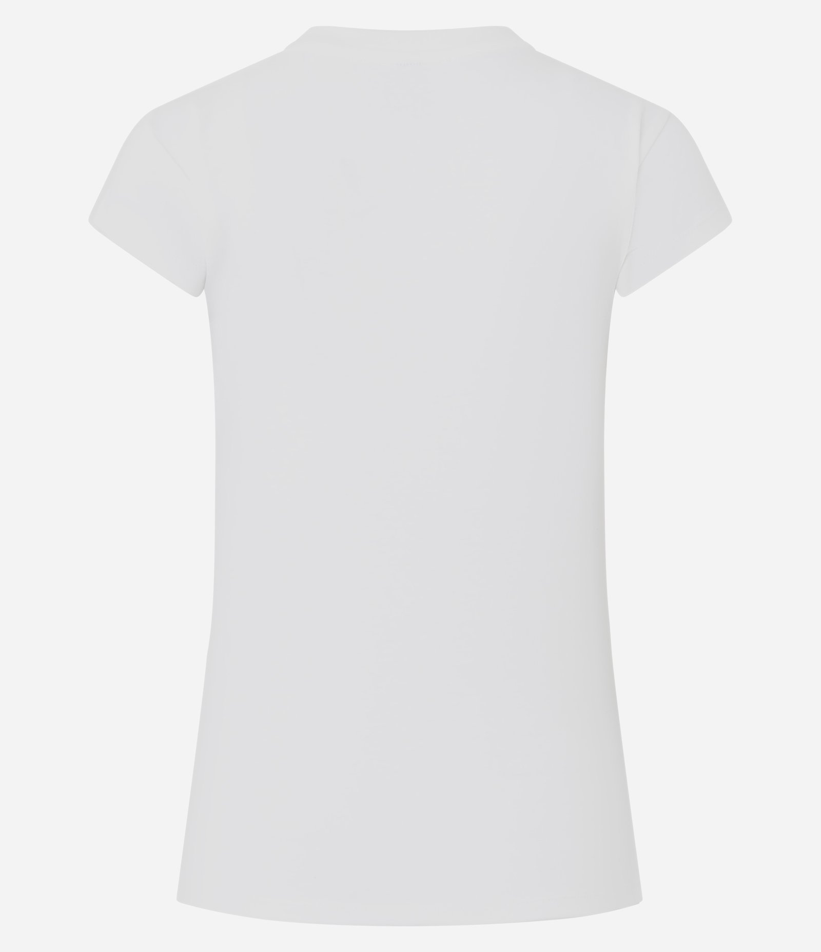 Blusa Básica Ajustada em Algodão com Gola Careca Branco 6