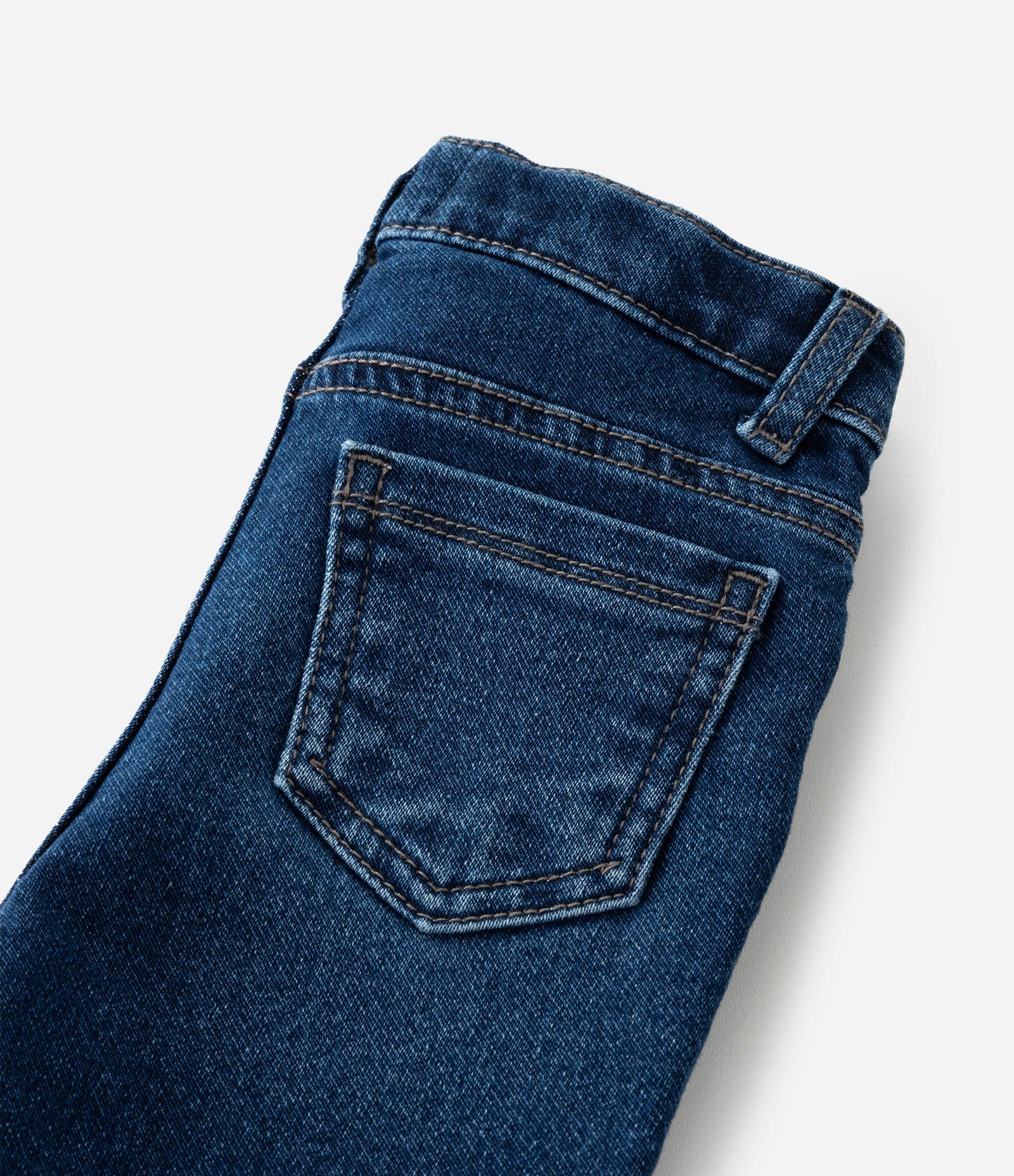 Calça Infantil Jeans Skinny com Elastano – Tam RN a 18 Meses Azul Médio 3