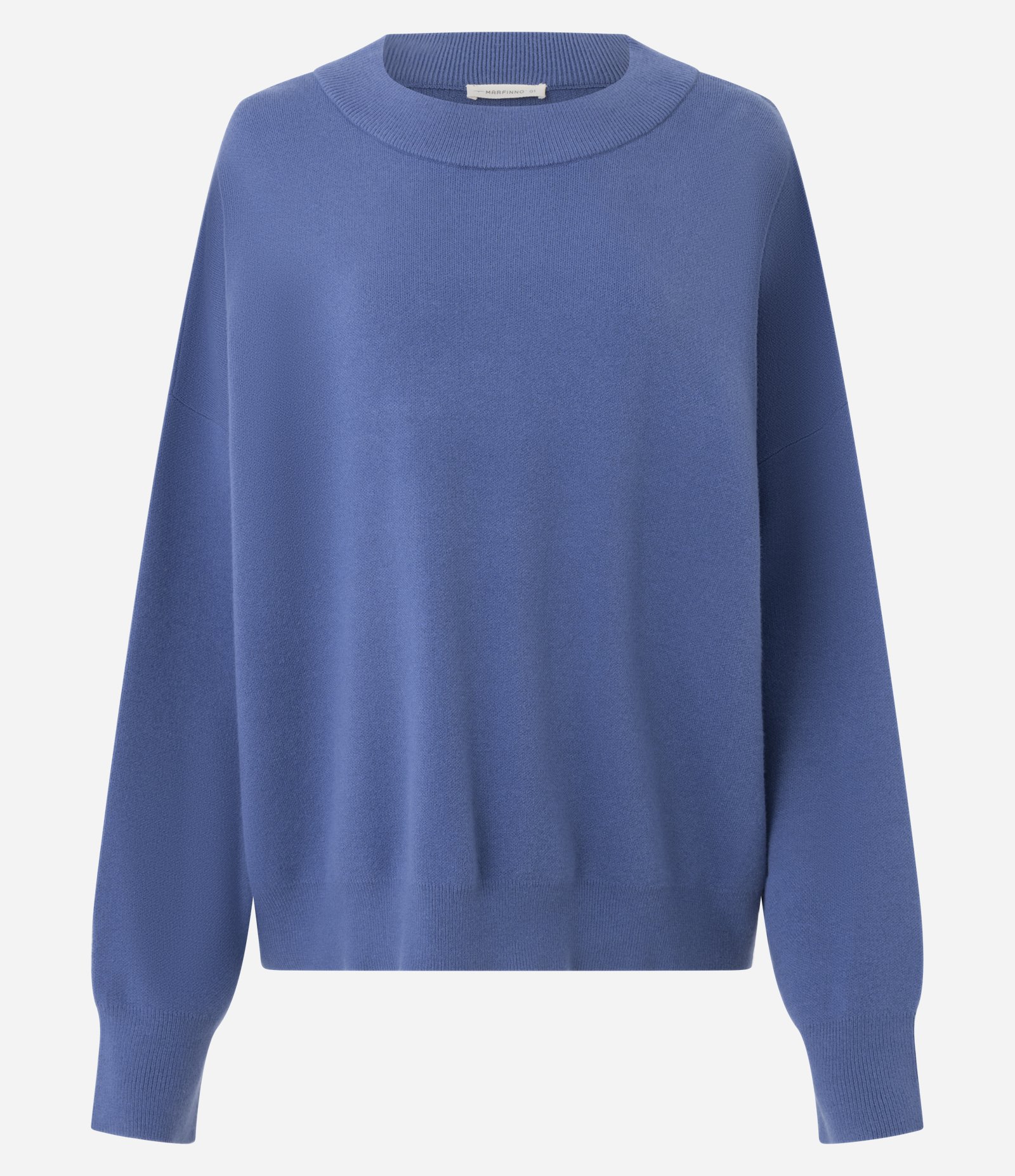 Suéter em Tricô com Punho Ajustado Azul 5