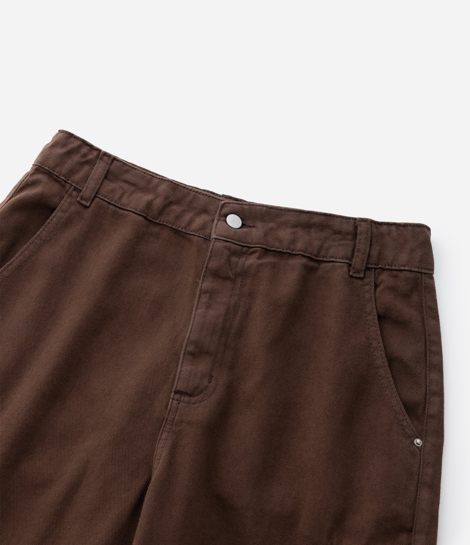 Bermuda Infantil Baggy em Jeans com Bolsos Cargo – Tam 5 a 14 Anos Marrom Escuro 6