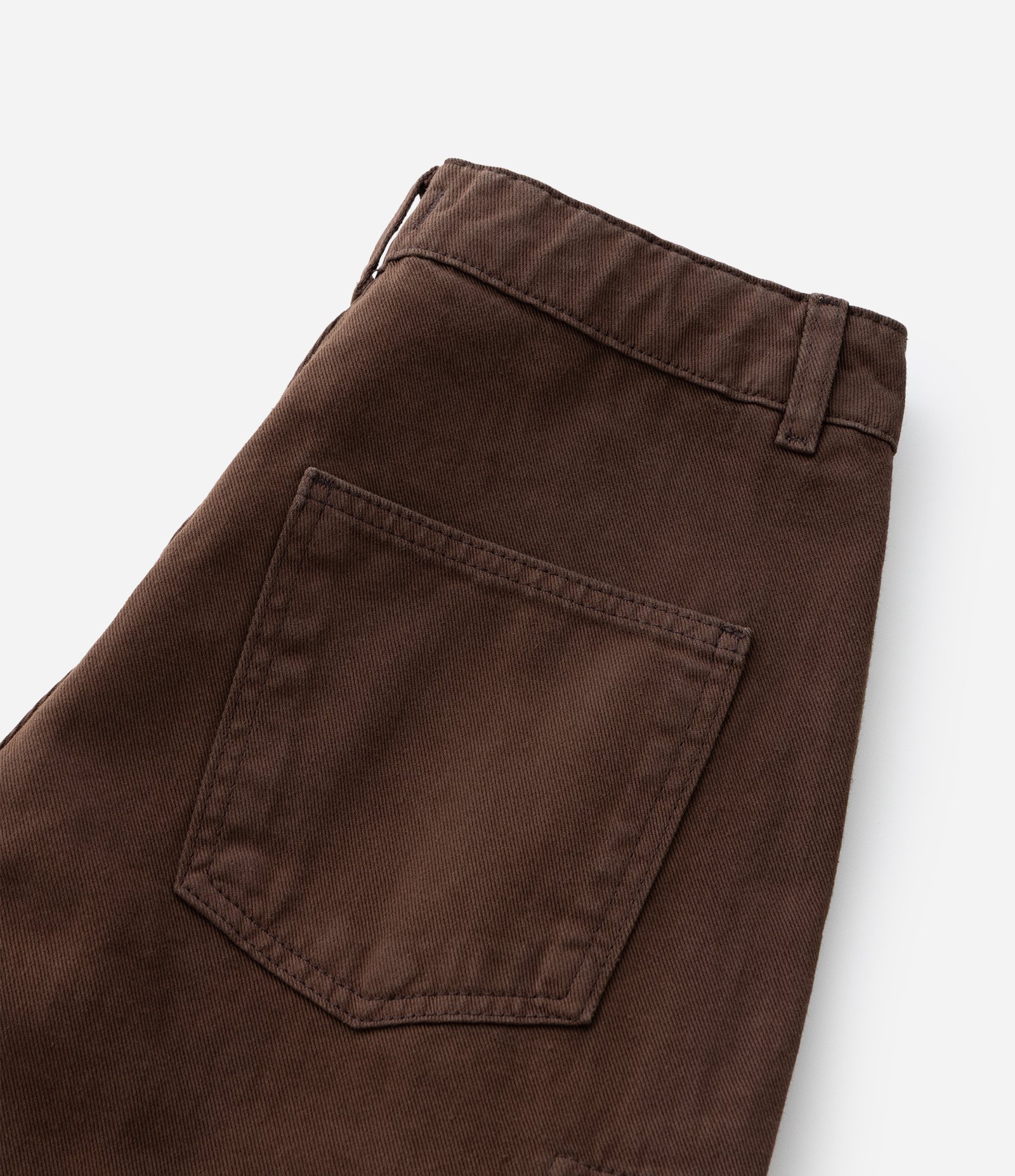 Bermuda Infantil Baggy em Jeans com Bolsos Cargo – Tam 5 a 14 Anos Marrom Escuro 7