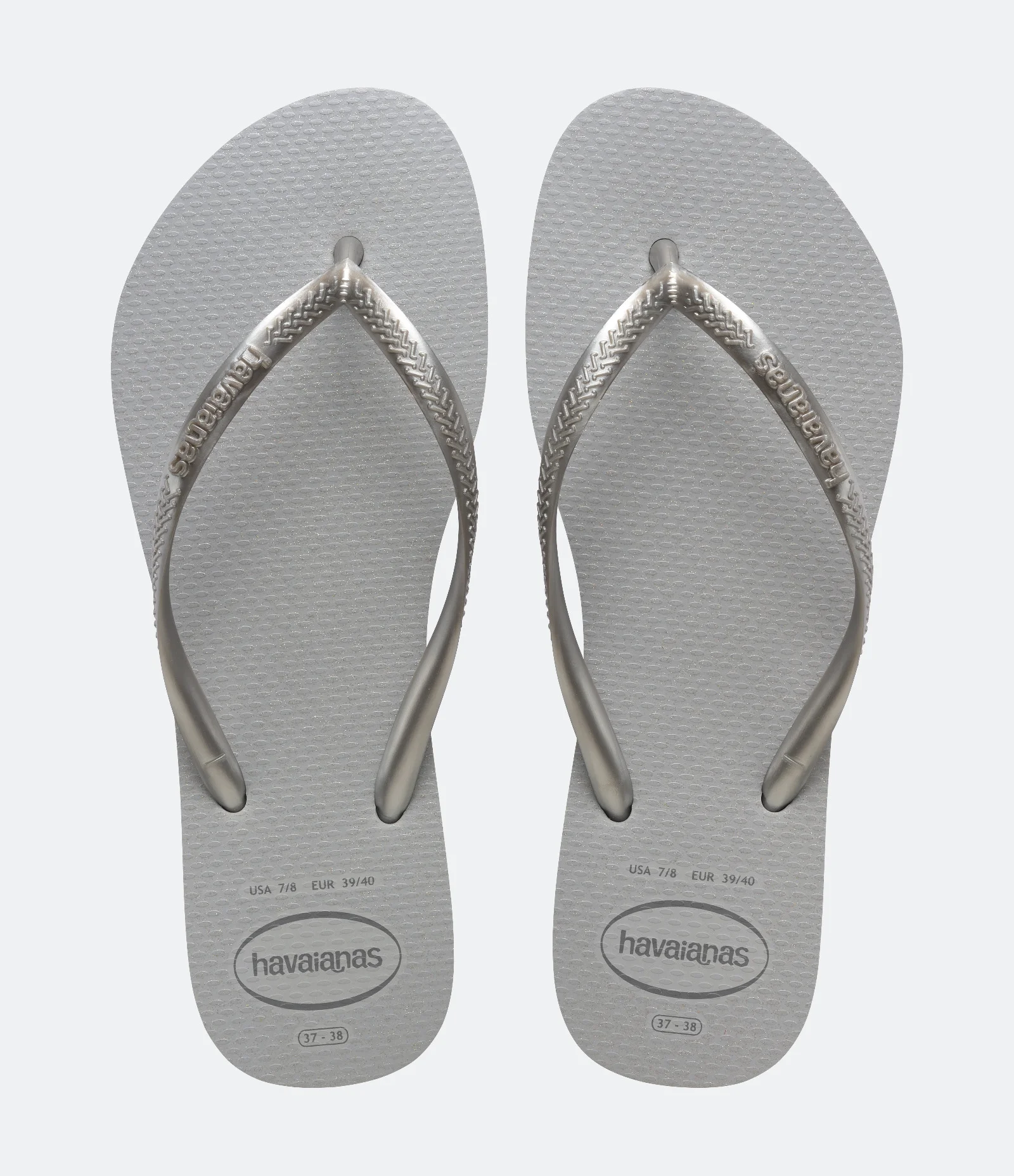 Chinelo Slim Gloss Havaianas Prata 1