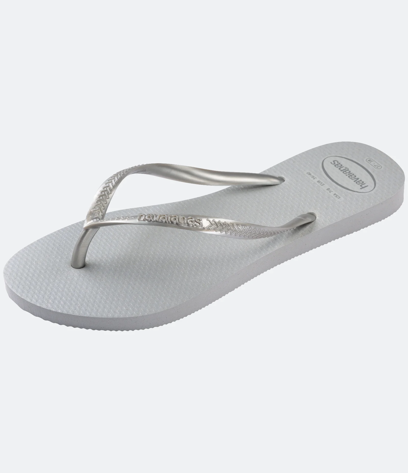 Chinelo Slim Gloss Havaianas Prata 6