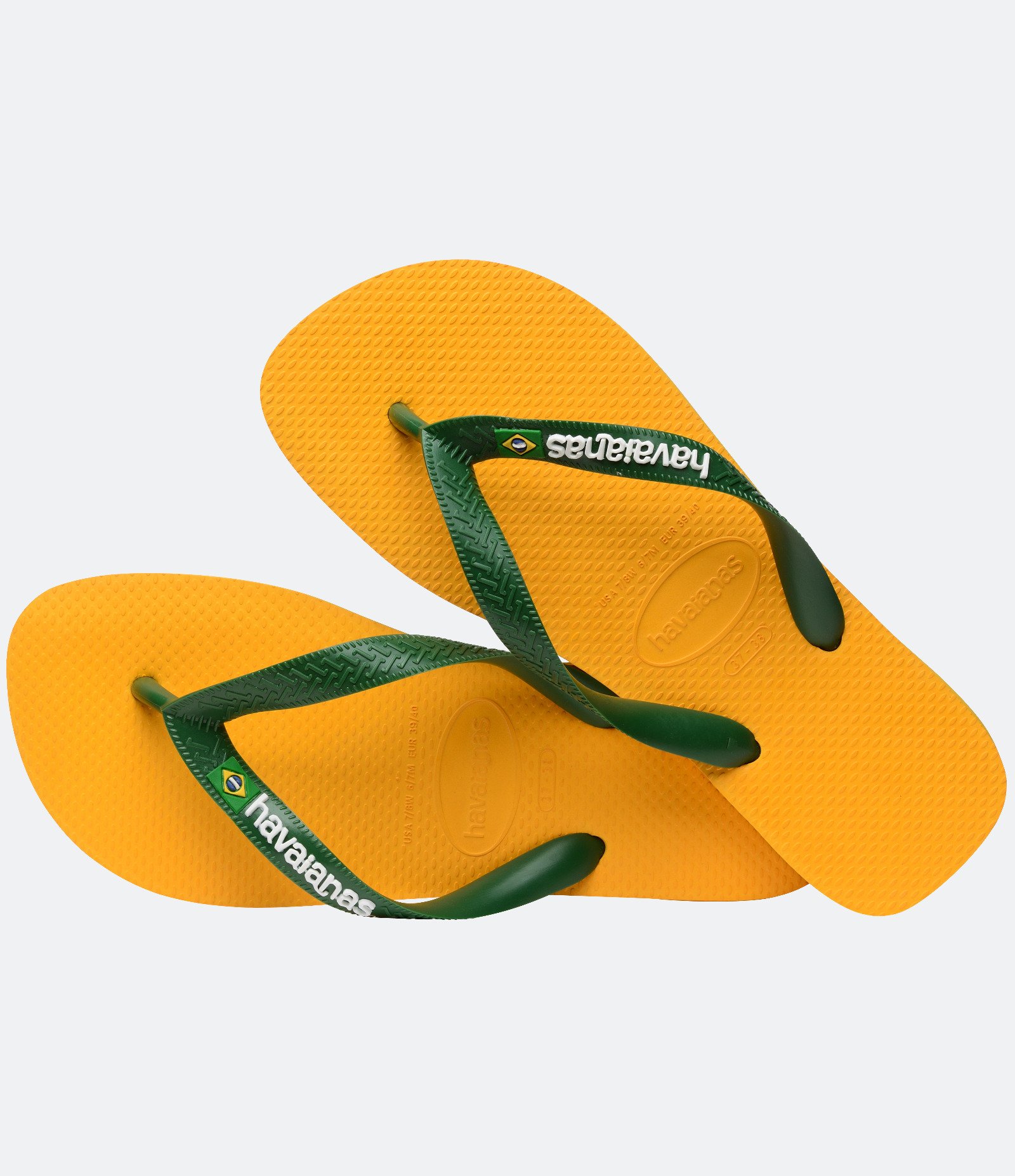 Chinelo Emborrachado Havaianas Amarelo/Verde 4