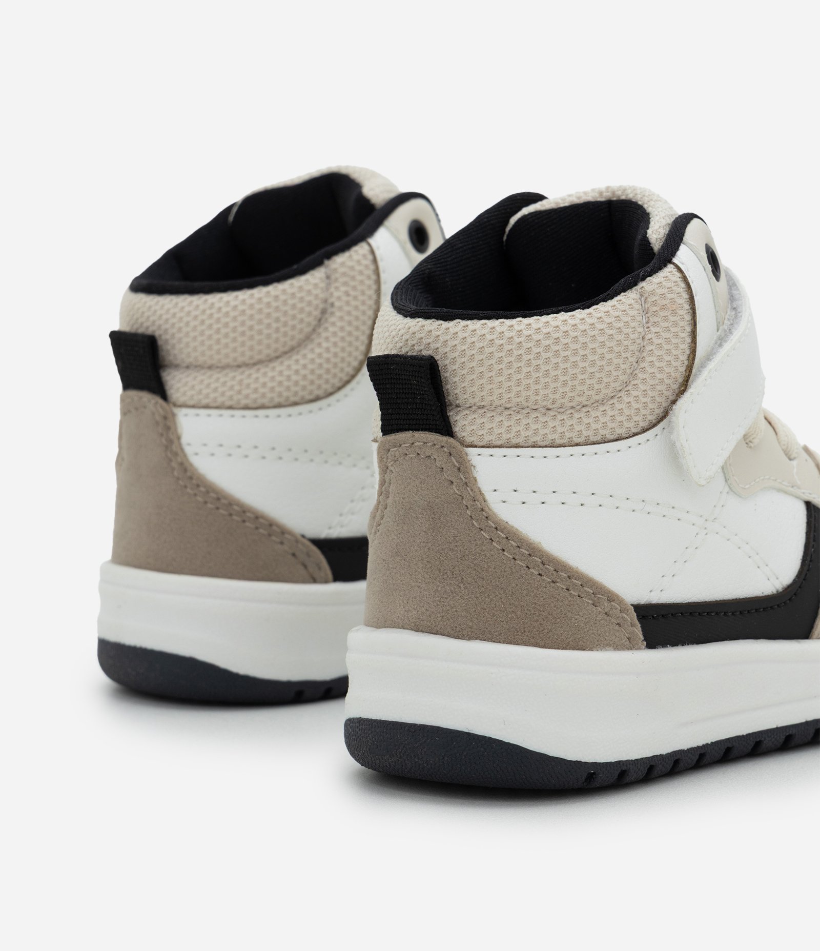 Tênis Infantil Abotinado com Velcro e Cadarço – Tam 20 a 27 Off White 3