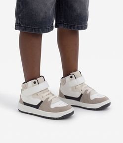 Tênis Infantil Abotinado com Velcro e Cadarço - Tam 20 a 27