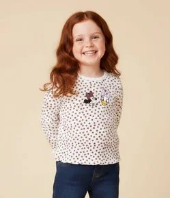 Camiseta Infantil com Estampa Minnie e Margarida – Tam 1 a 5/6 Anos