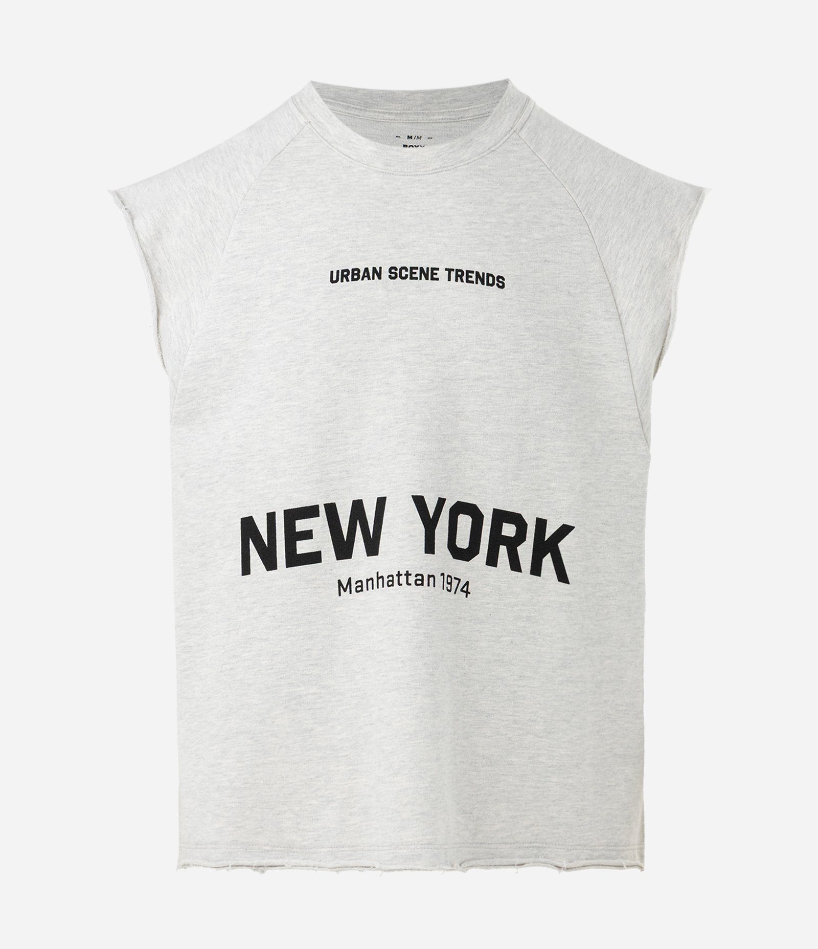 Regata Moletinho com Lettering New York Branco 4