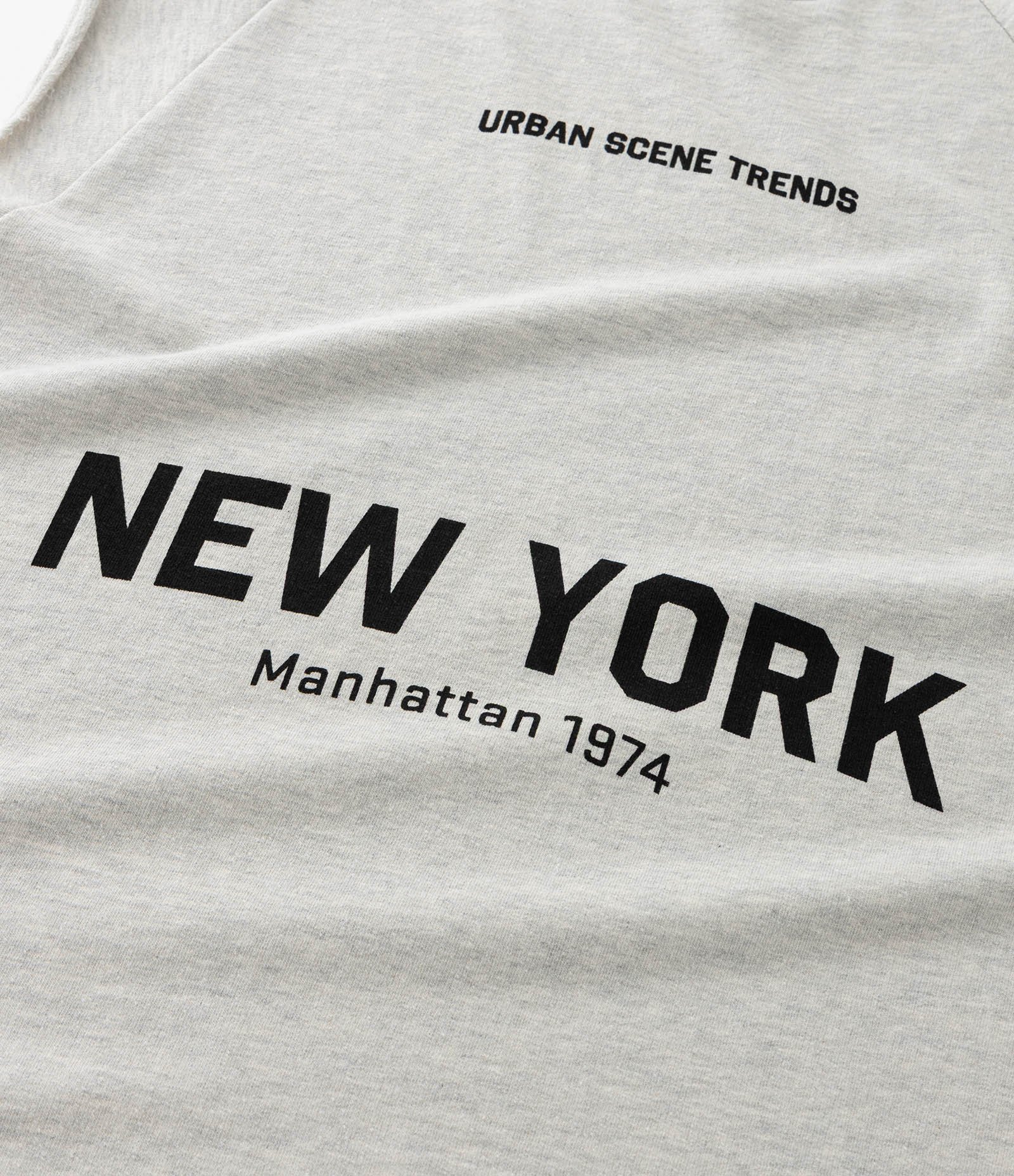 Regata Moletinho com Lettering New York Branco 7