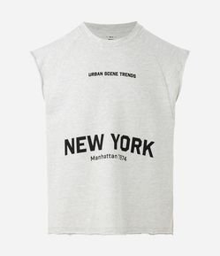 Regata Moletinho com Lettering New York