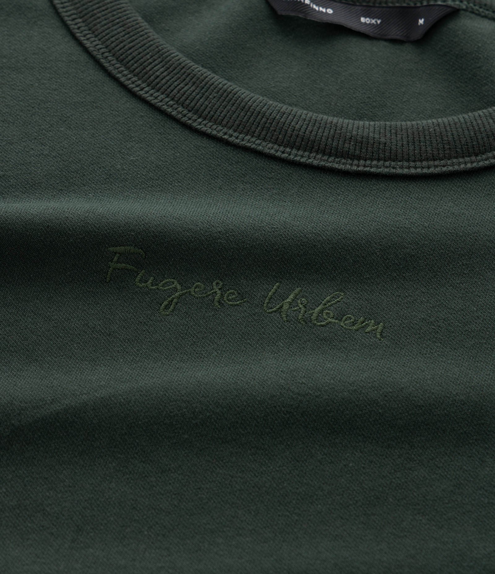 Camiseta Manga Curta em Algodão com Bordado Fugere Urbem Verde 4