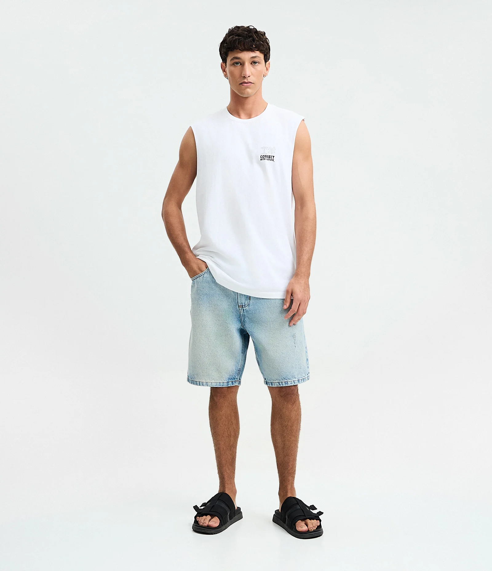 Regata Comfort com Estampa Photoprint Ventura State of Mind Branco 2