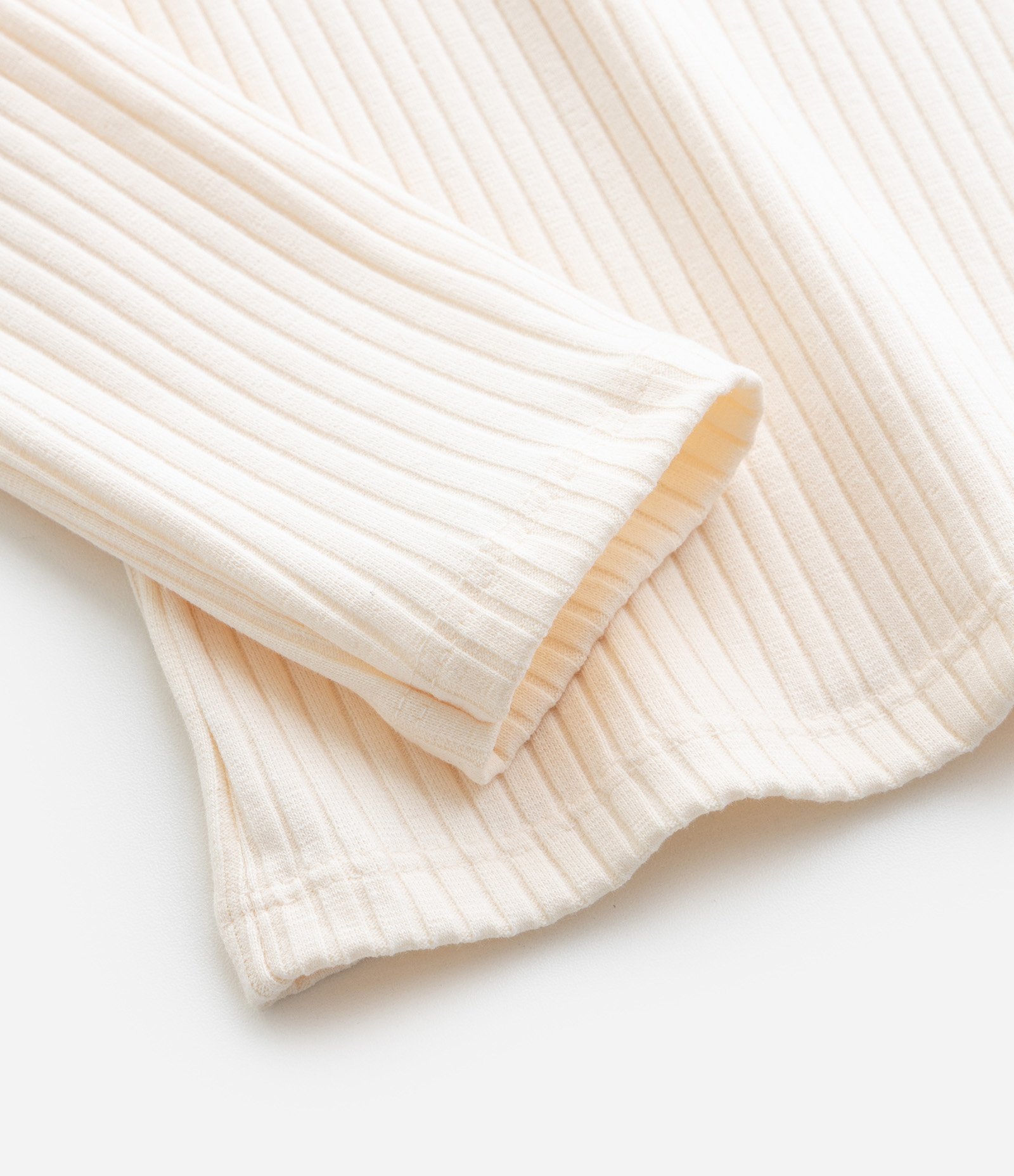 Blusa Infantil Baby Look com Peitilho Frontal – Tam 7 a 16 Anos Off White 4