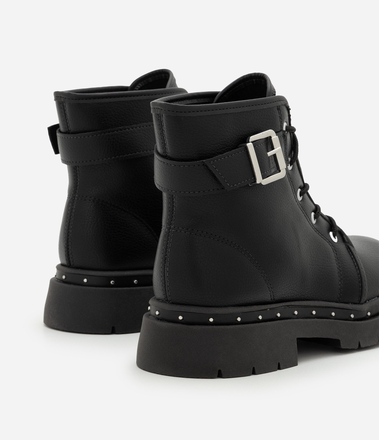 Bota Infantil Coturno com Fivela Lateral – Tam 26 a 36 Preto 2