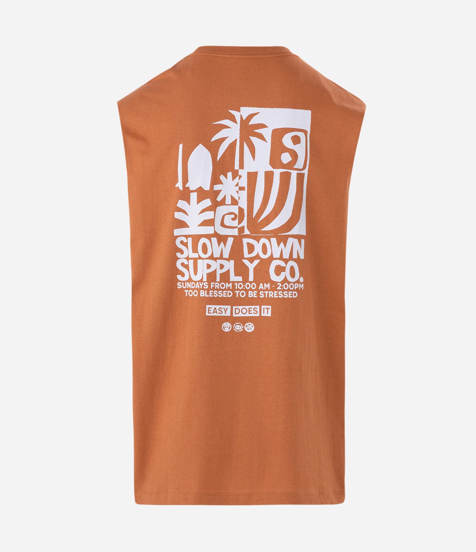Regata Comfort em Algodão com Estampa Abstrata Laranja 6