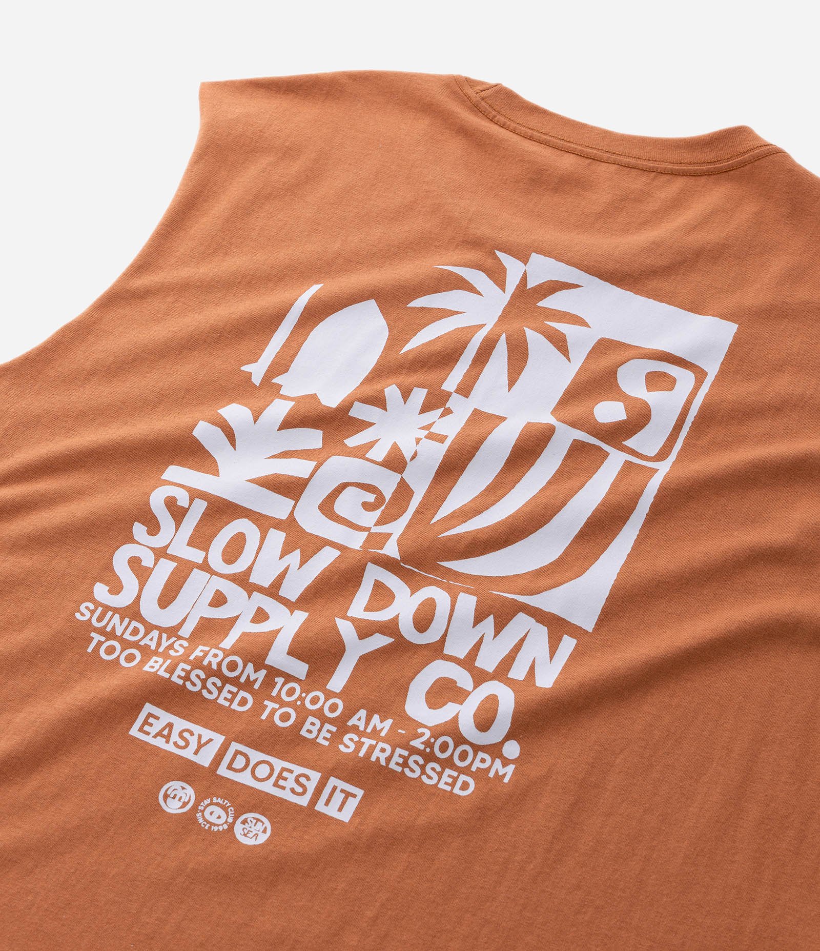 Regata Comfort em Algodão com Estampa Abstrata Laranja 10