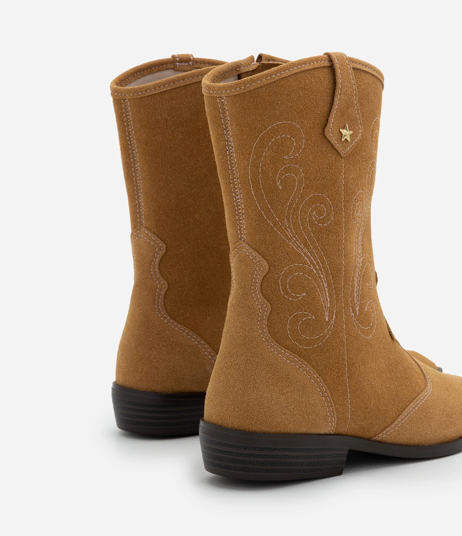 Bota Infantil Western com Bordado – Tam 26 a 36 Caramelo 2