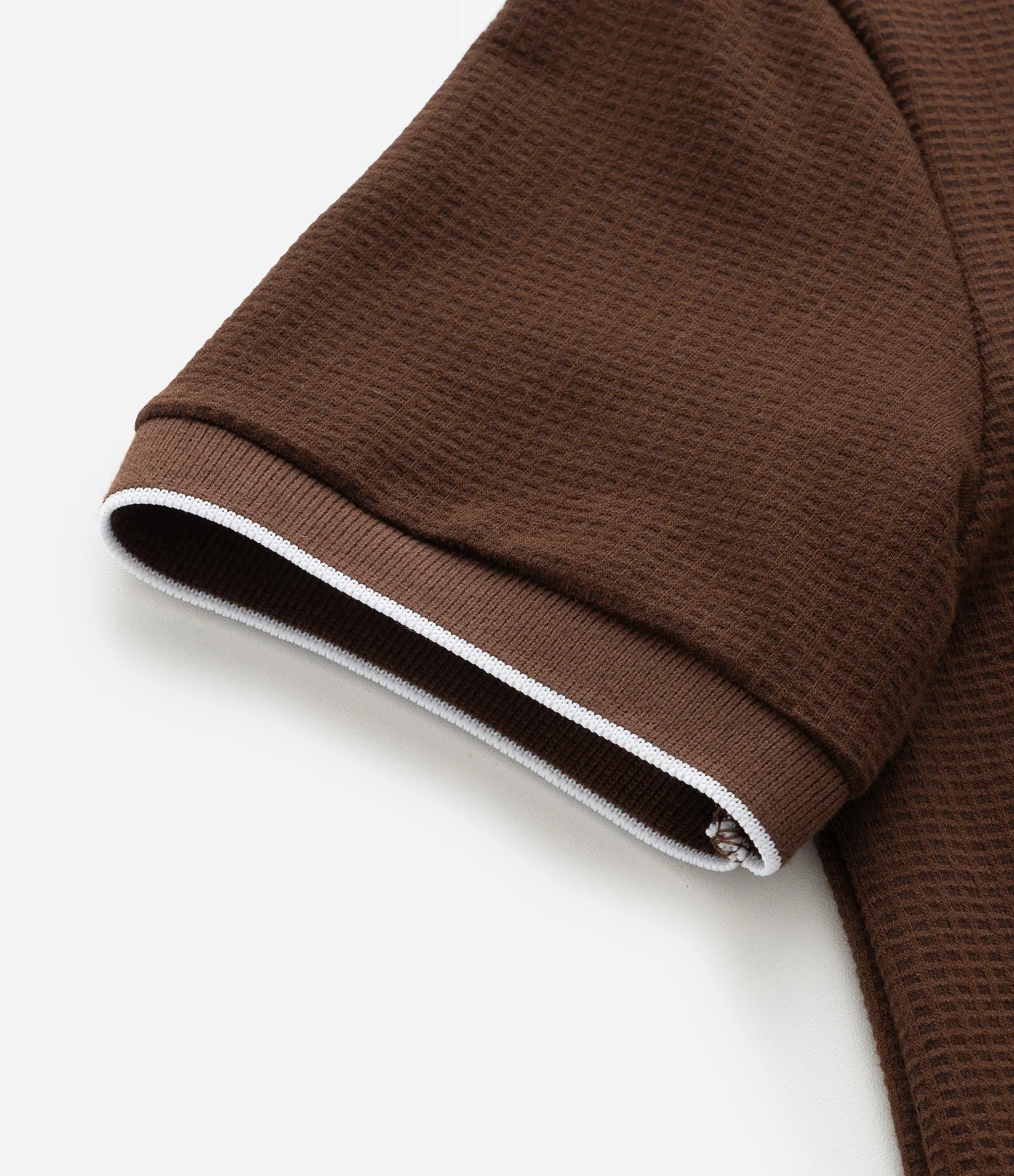 Camiseta Polo Infantil Texturizada - Tam 5 a 14 Anos Marrom 4